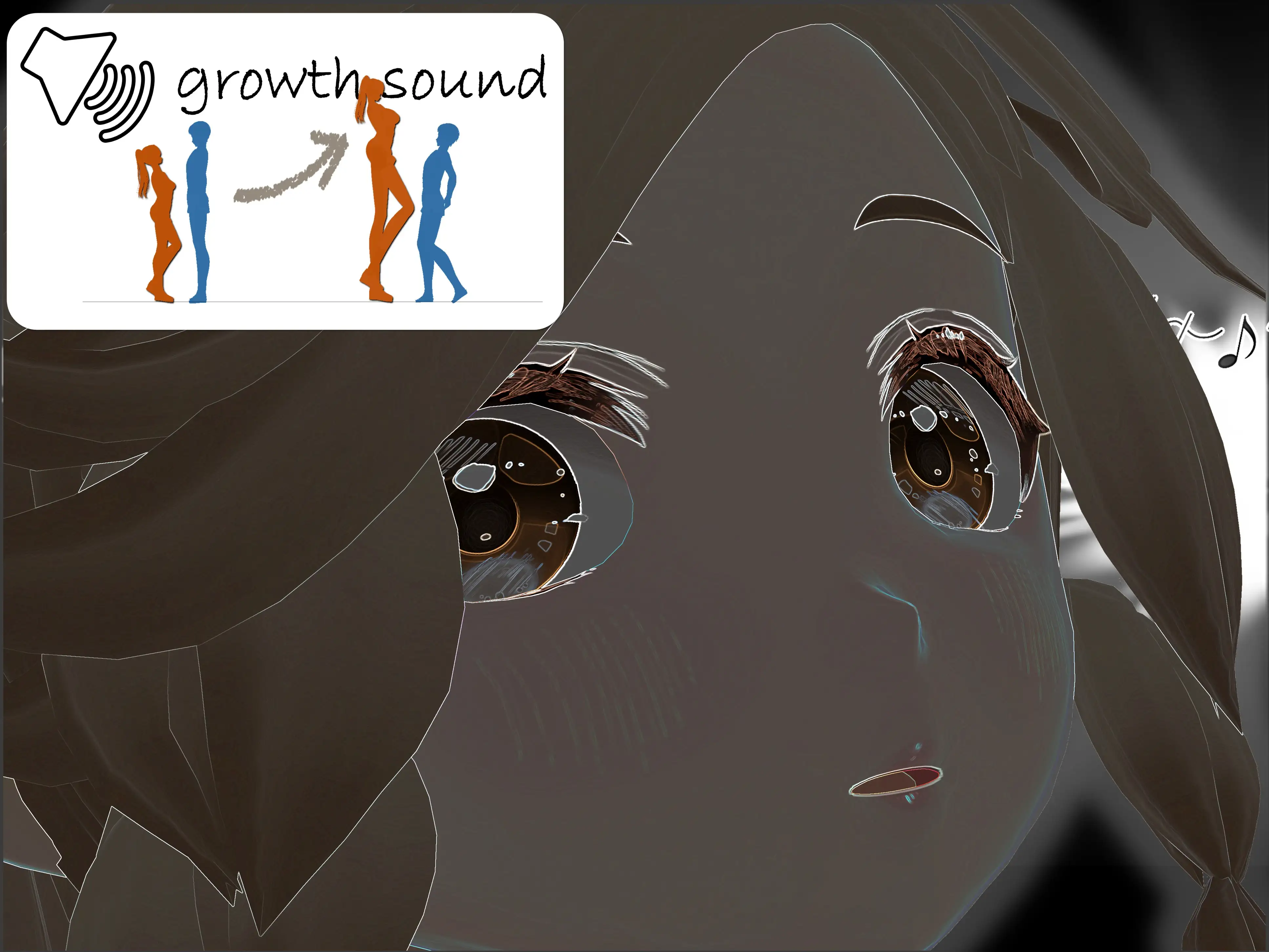 女子だけデカく 男子を追い抜く 成長音〜捕らわれ娘編〜 3ページ