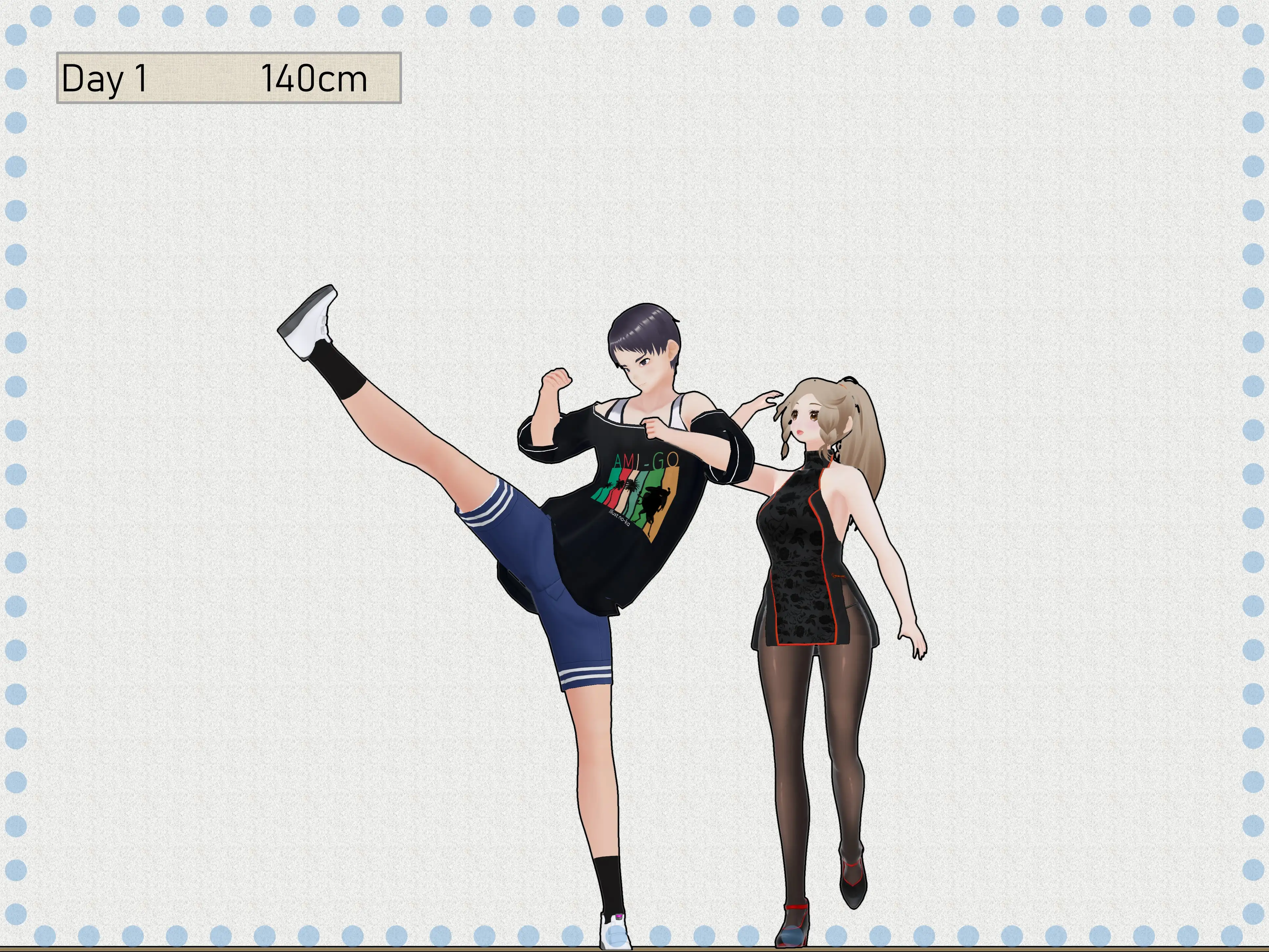 女子だけデカく 男子を追い抜く 成長音〜捕らわれ娘編〜 14ページ