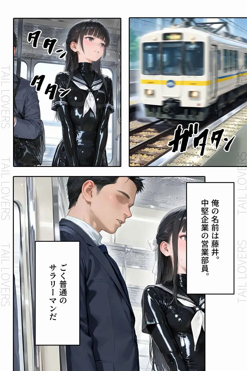 ラバーセーラー服の学生たちと過ごす二重性活｜護謨学院 3ページ