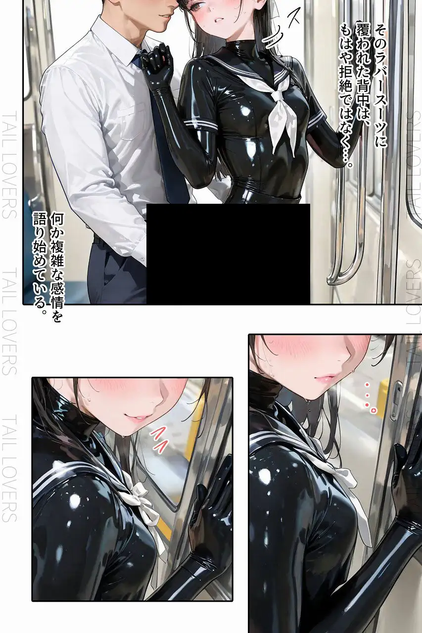 ラバーセーラー服の学生たちと過ごす二重性活｜護謨学院 21ページ
