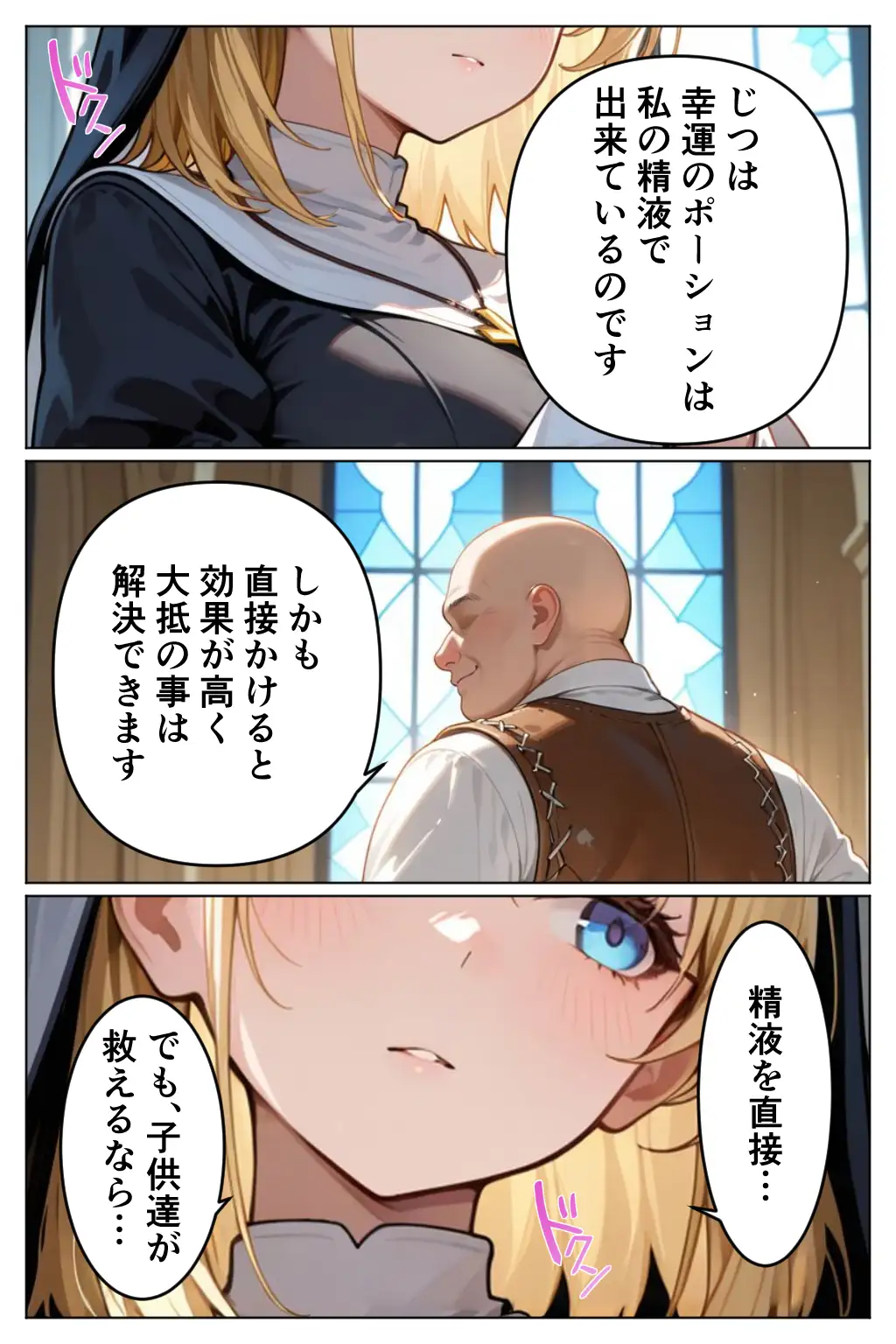 異世界ぶっかけ（シスター編）白濁幸運シリーズ 5ページ