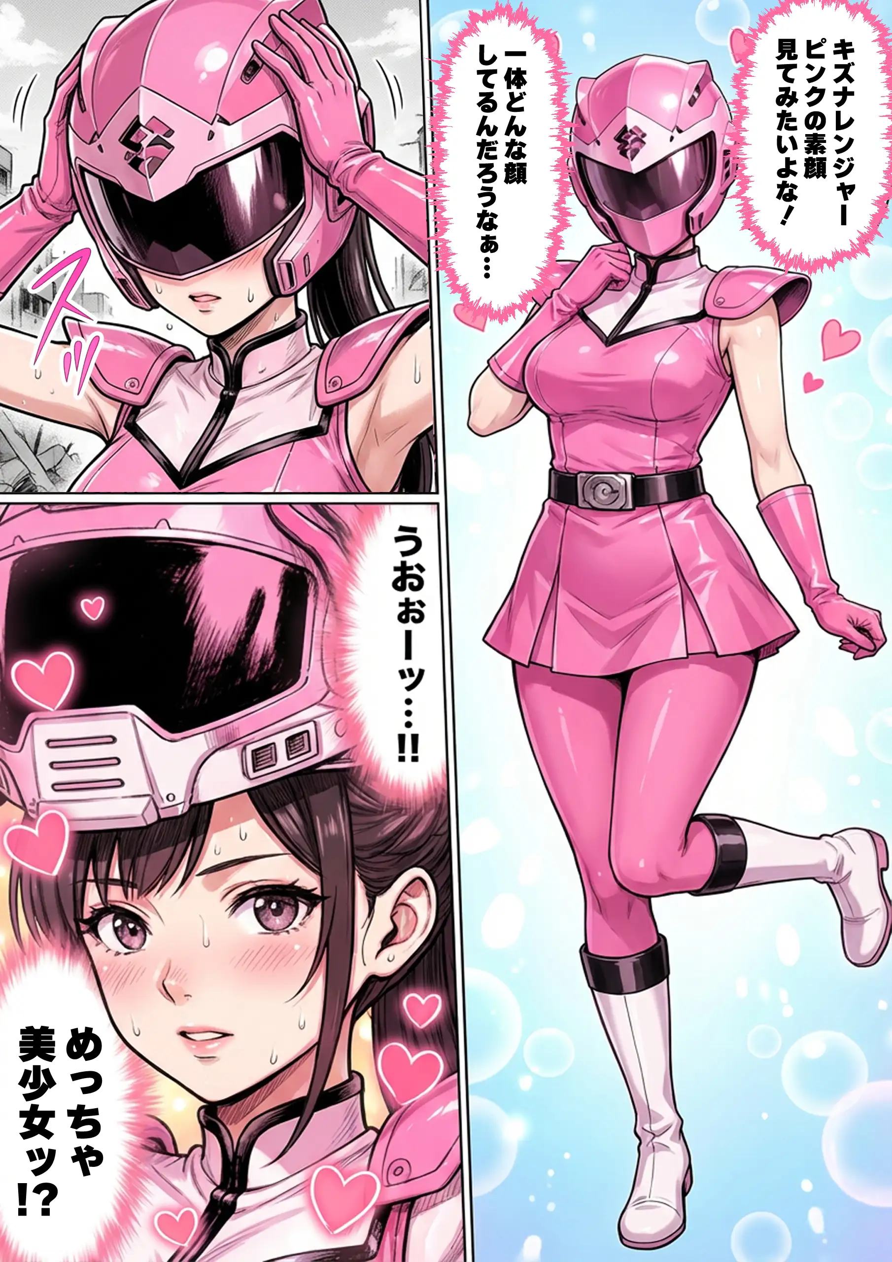 正義の戦隊ヒロイン!無限ハードSEXで戦えないほど快楽依存に調教され悪の組織に完堕ちする!・後編 30ページ