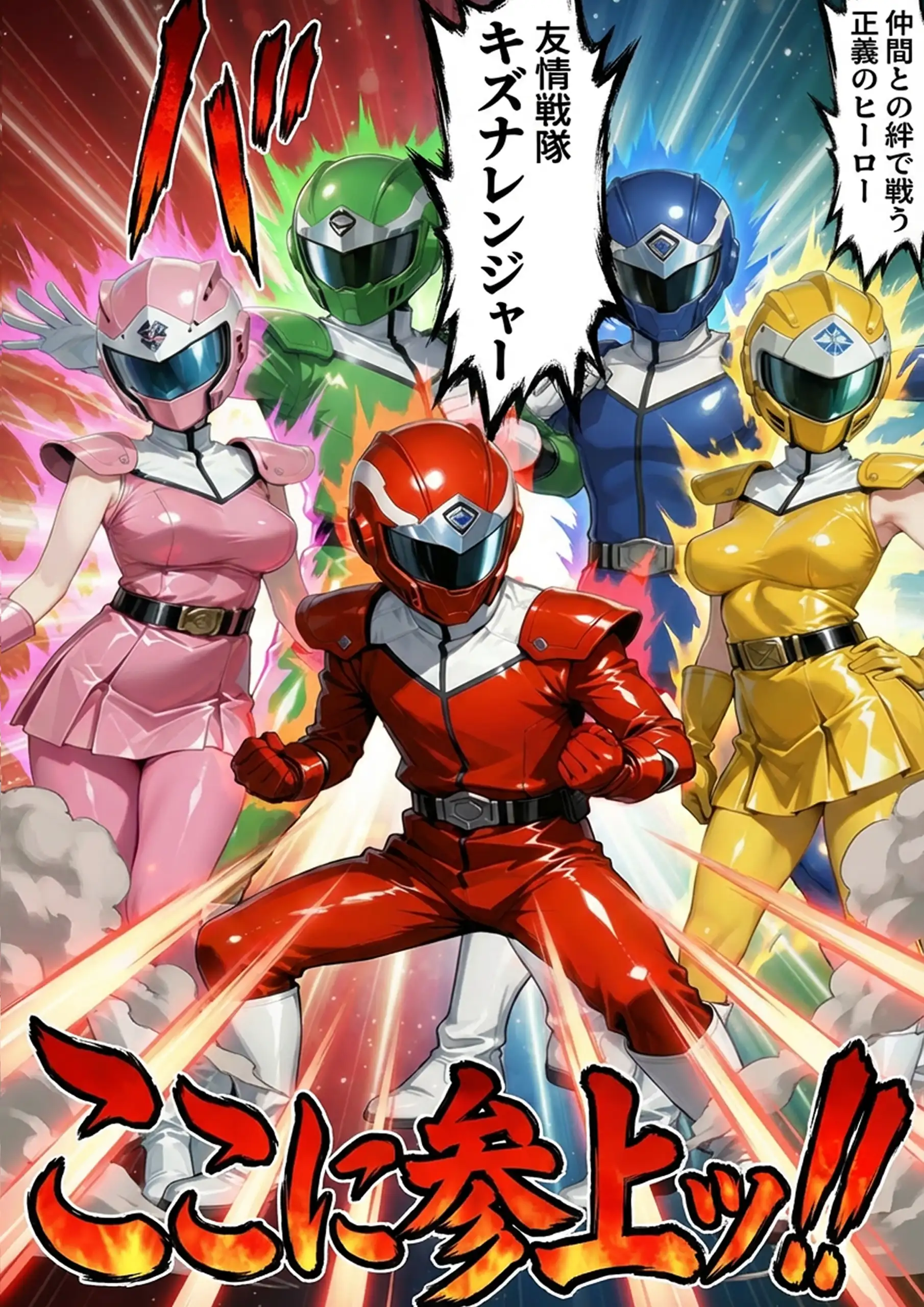 正義の戦隊ヒロイン!無限ハードSEXで戦えないほど快楽依存に調教され悪の組織に完堕ちする!・後編 31ページ