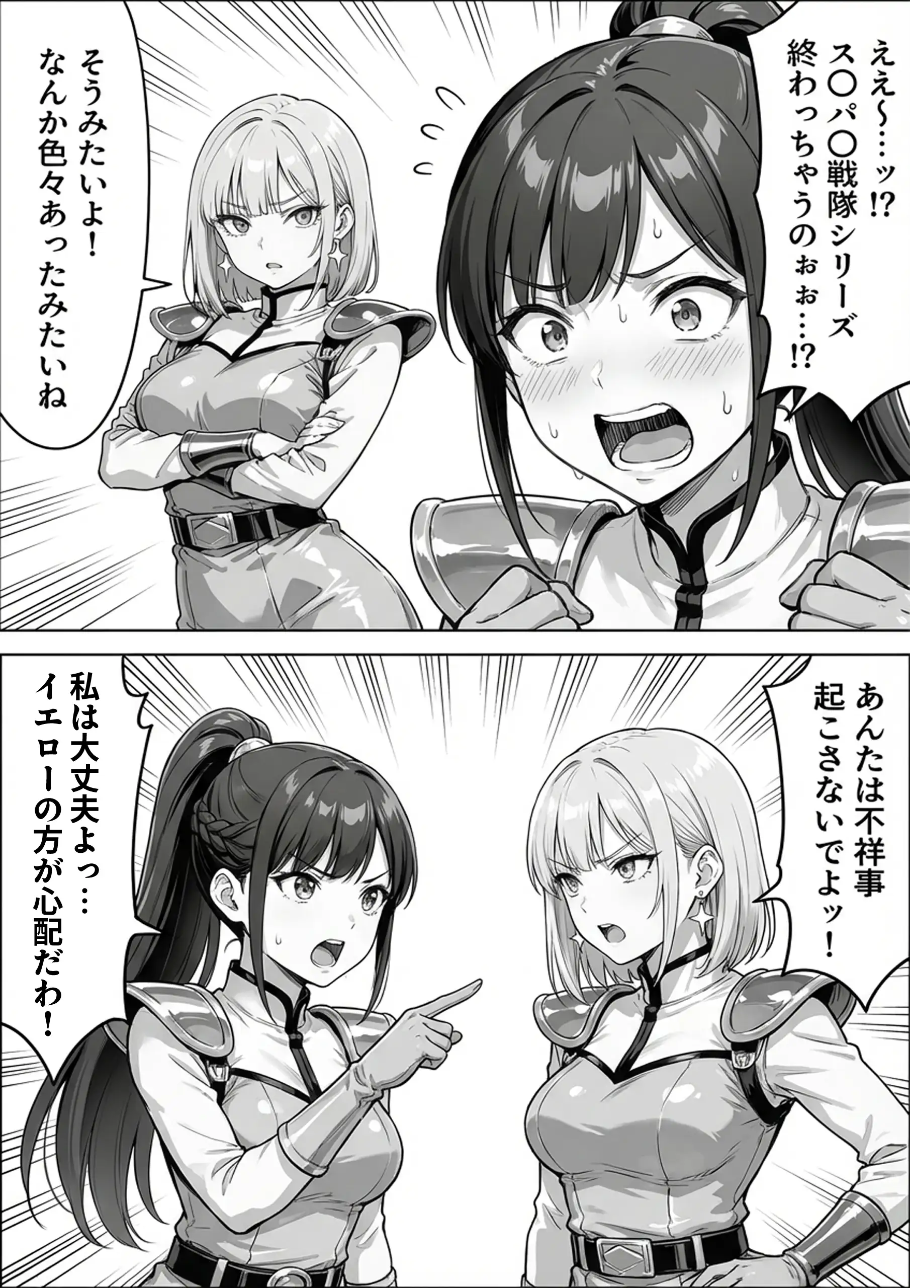 正義の戦隊ヒロイン!無限ハードSEXで戦えないほど快楽依存に調教され悪の組織に完堕ちする!・後編 34ページ
