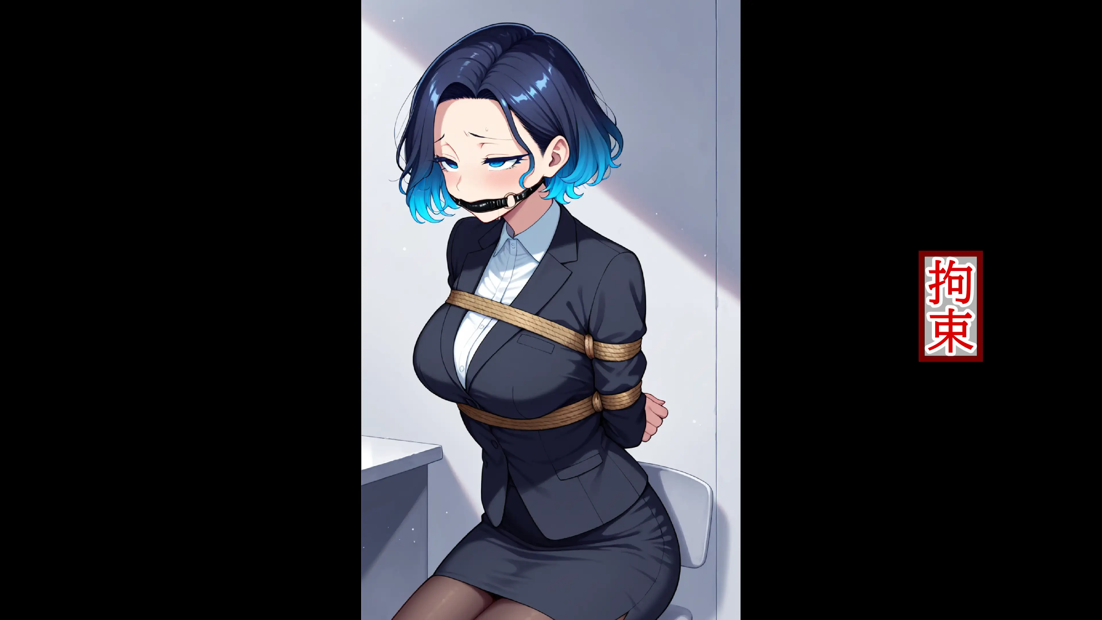 着衣拘束フェチ怪人【ショートカット人妻編】 26ページ