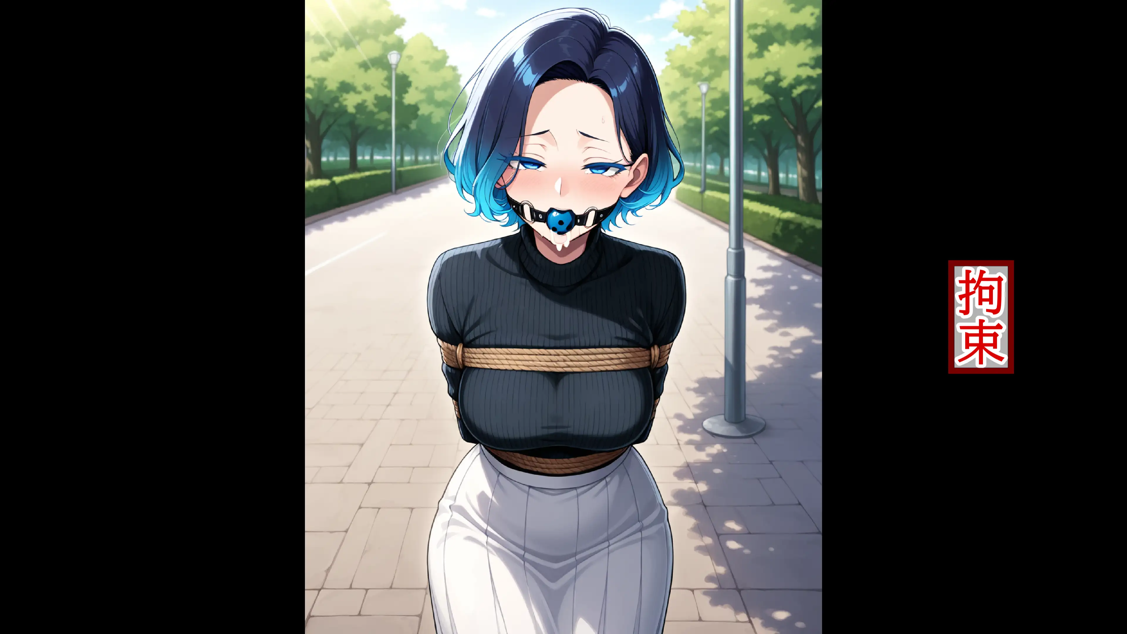 着衣拘束フェチ怪人【ショートカット人妻編】 37ページ