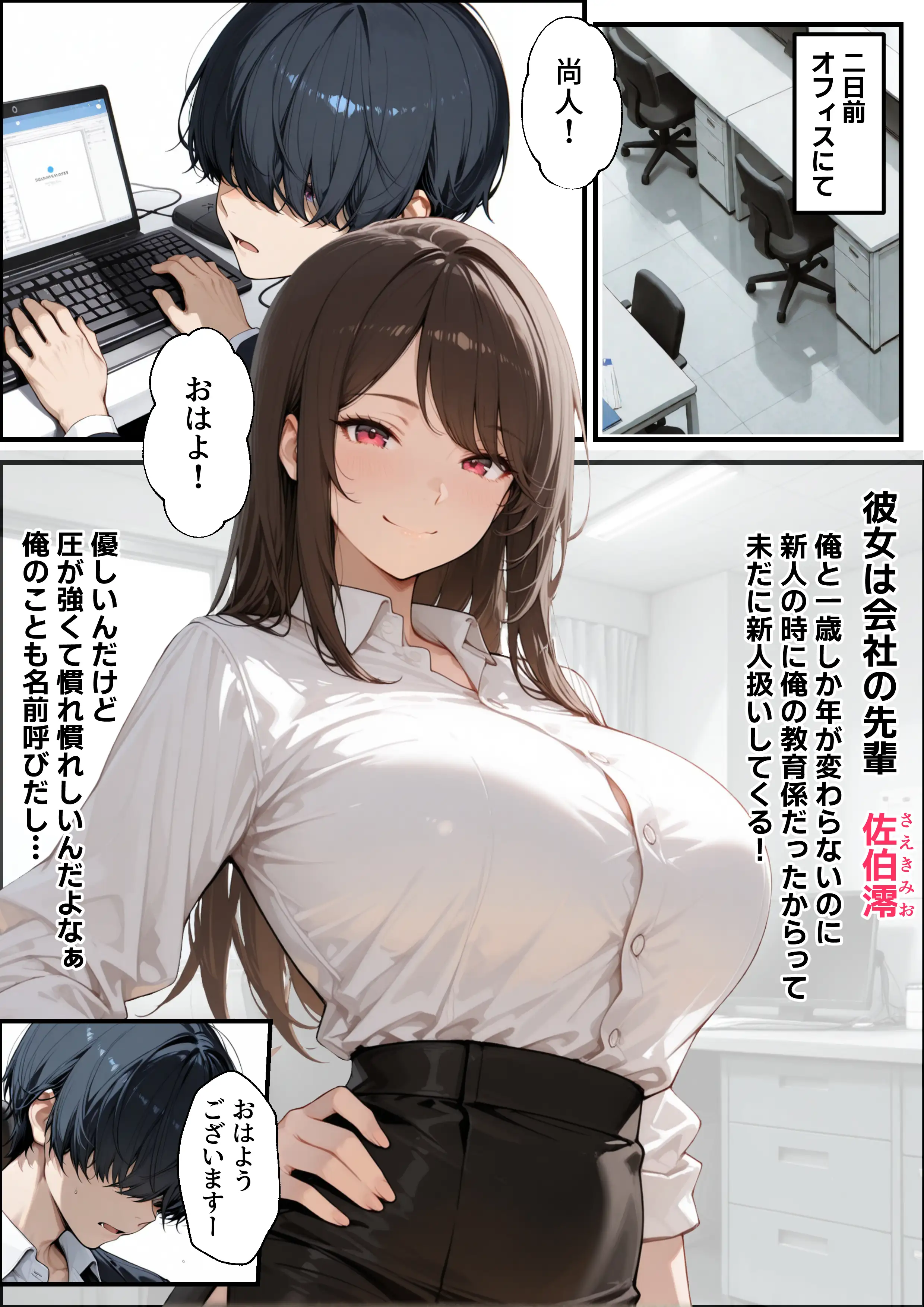 職場の先輩爆乳OLと秘密の二時間休憩 4ページ
