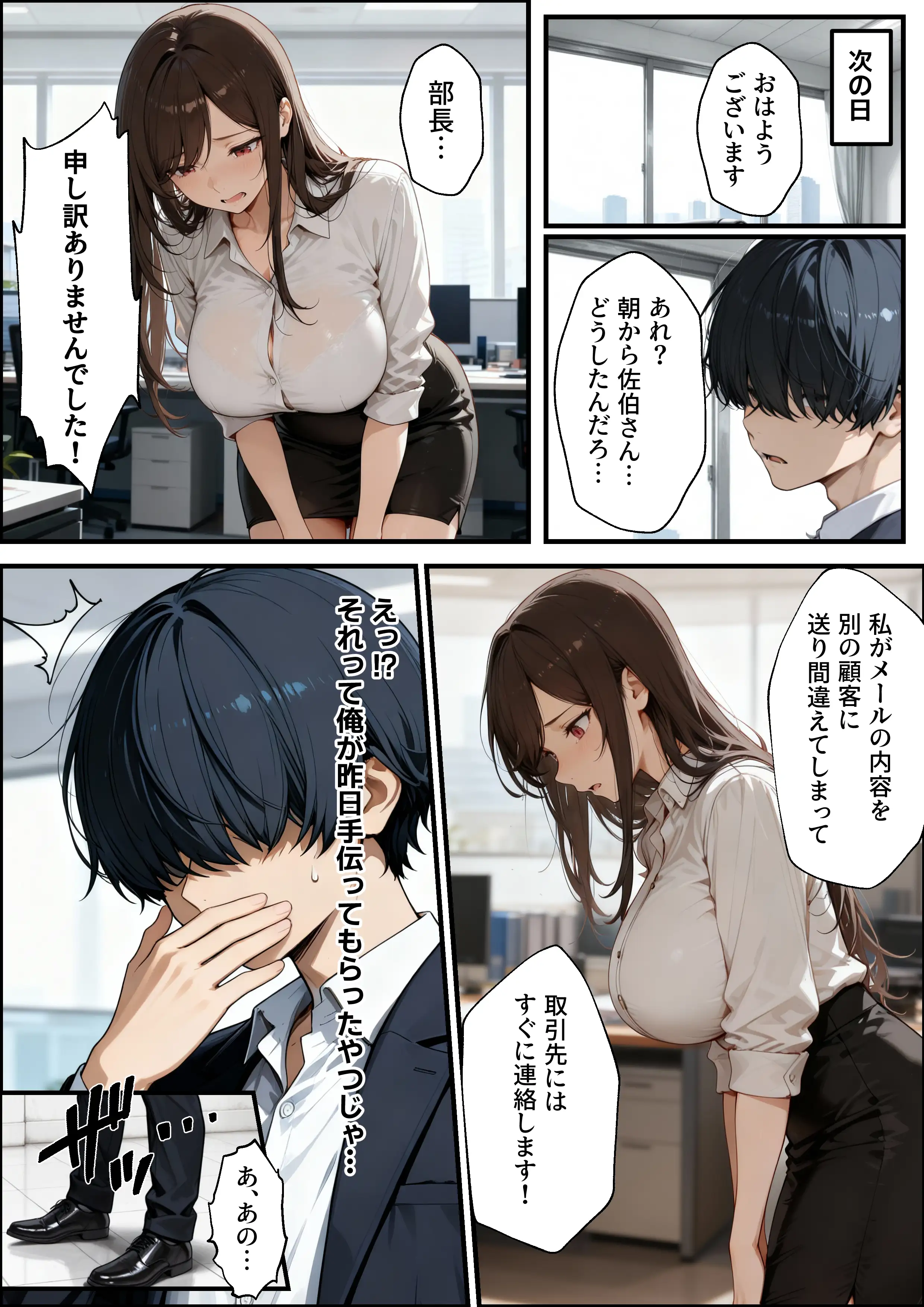 職場の先輩爆乳OLと秘密の二時間休憩 8ページ