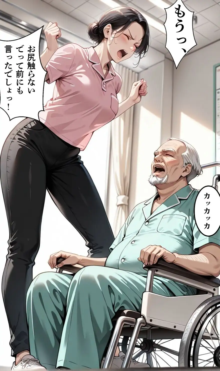 【暴走ヘルパーふみ子さん2】セックス依存症主婦が泥棒を追い詰めたつもりが逆転されてハメられまくる話  （前編） 9ページ