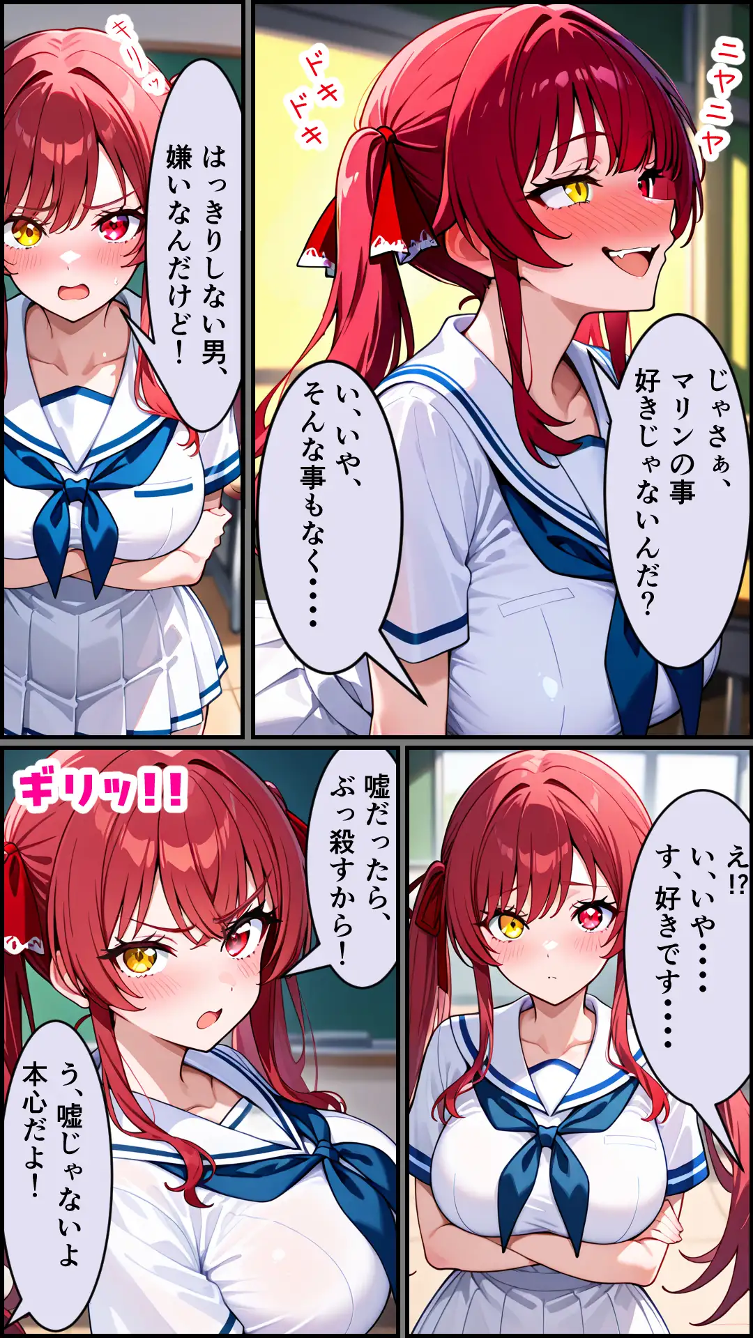 襲うマリンと暴走する一味君 13ページ