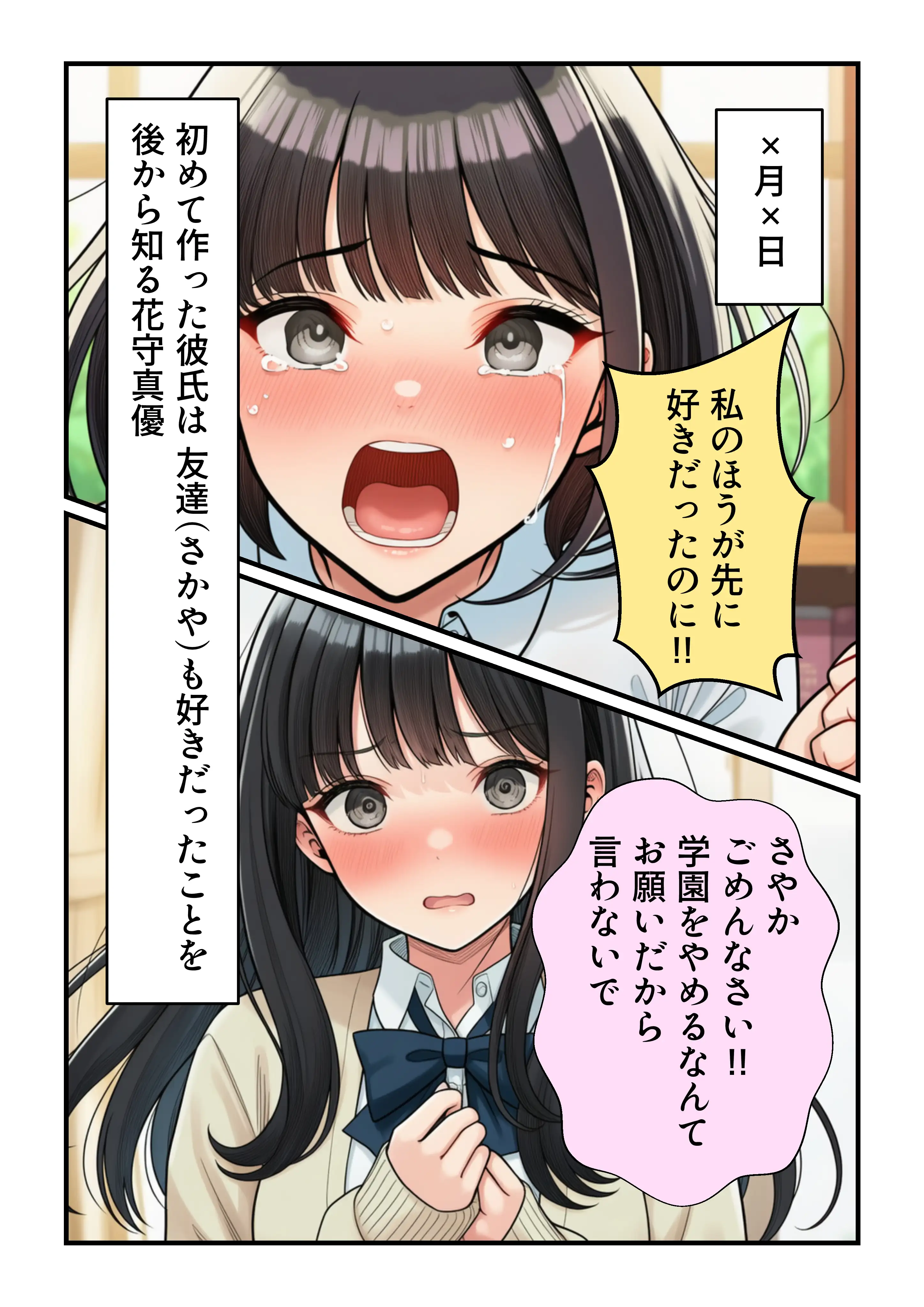 学園の花を追い詰めろ！〜純潔を奪われ/彼氏の前でも〜 42ページ