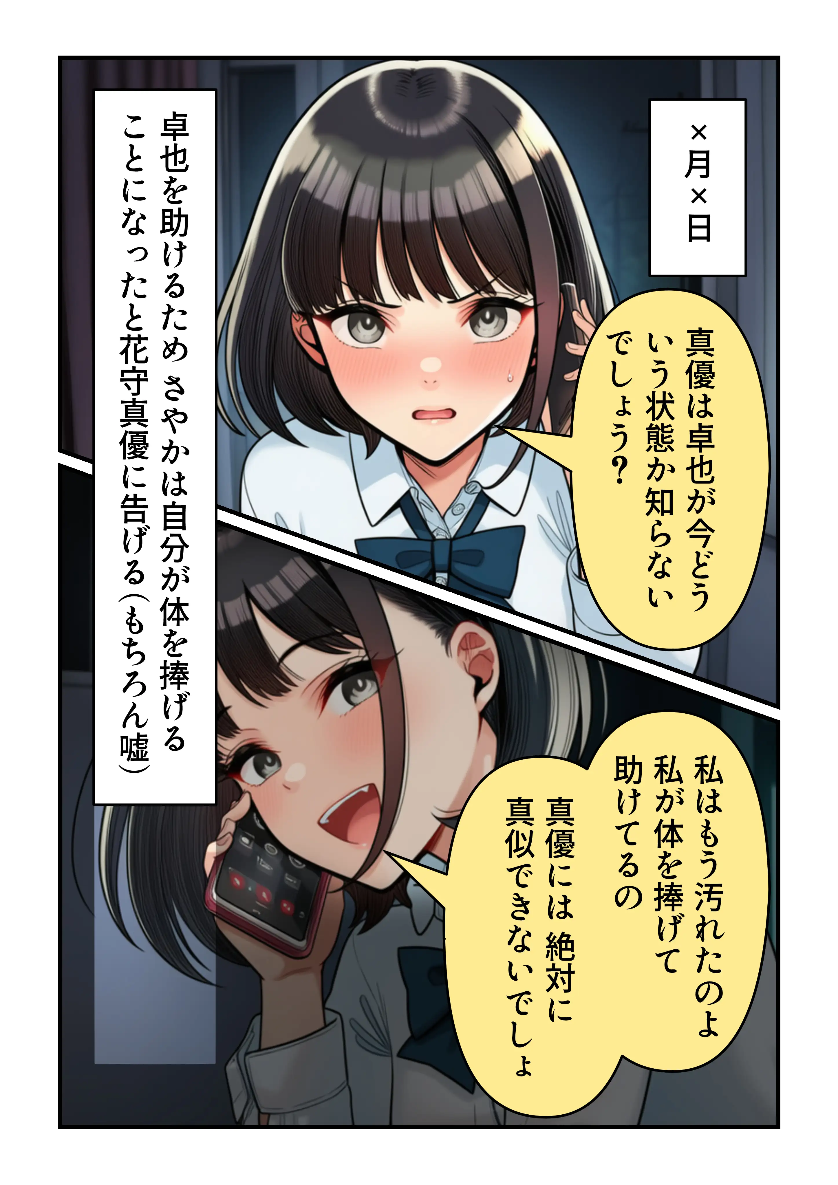 学園の花を追い詰めろ！〜純潔を奪われ/彼氏の前でも〜 44ページ