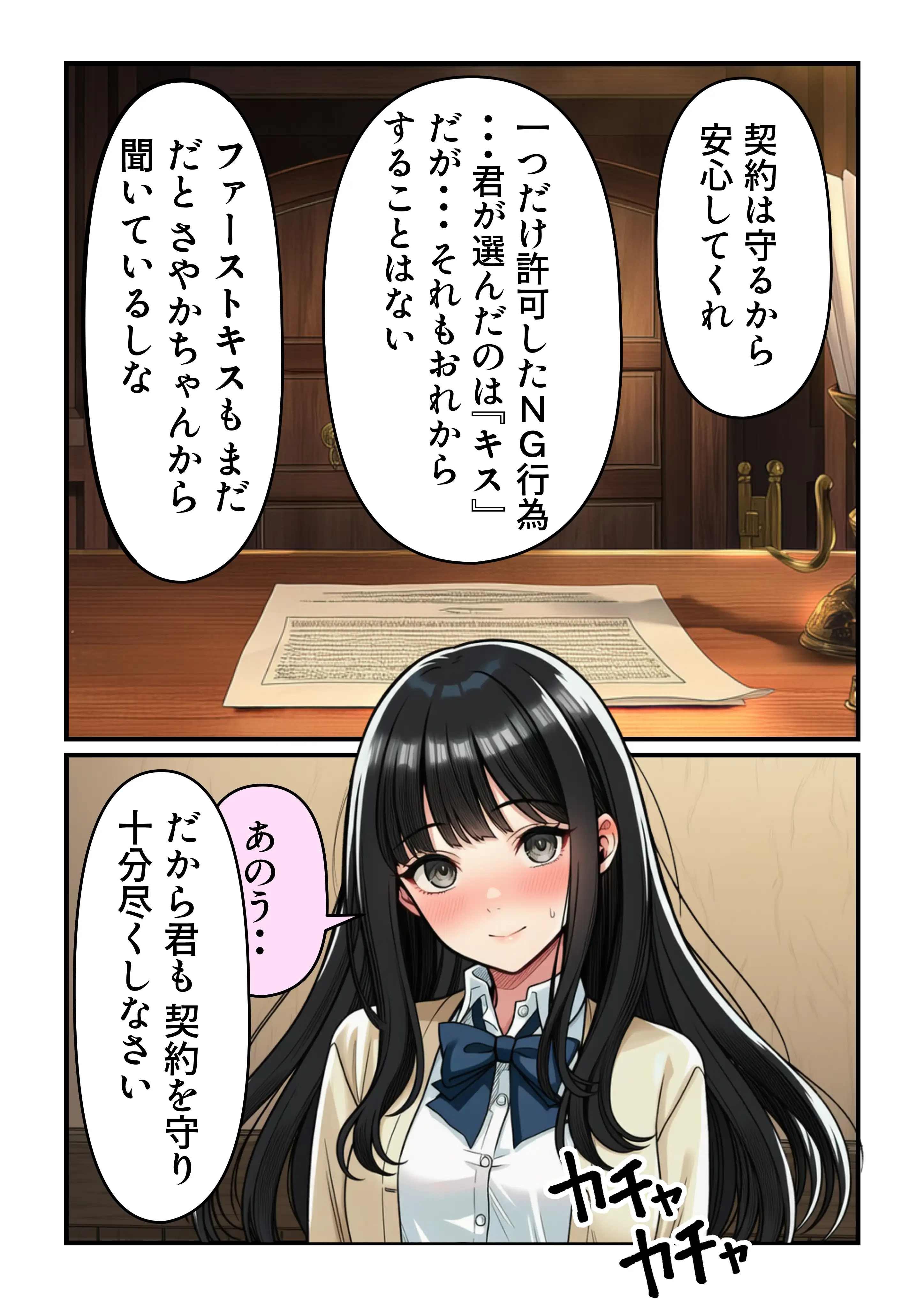 学園の花を追い詰めろ！〜純潔を奪われ/彼氏の前でも〜 53ページ