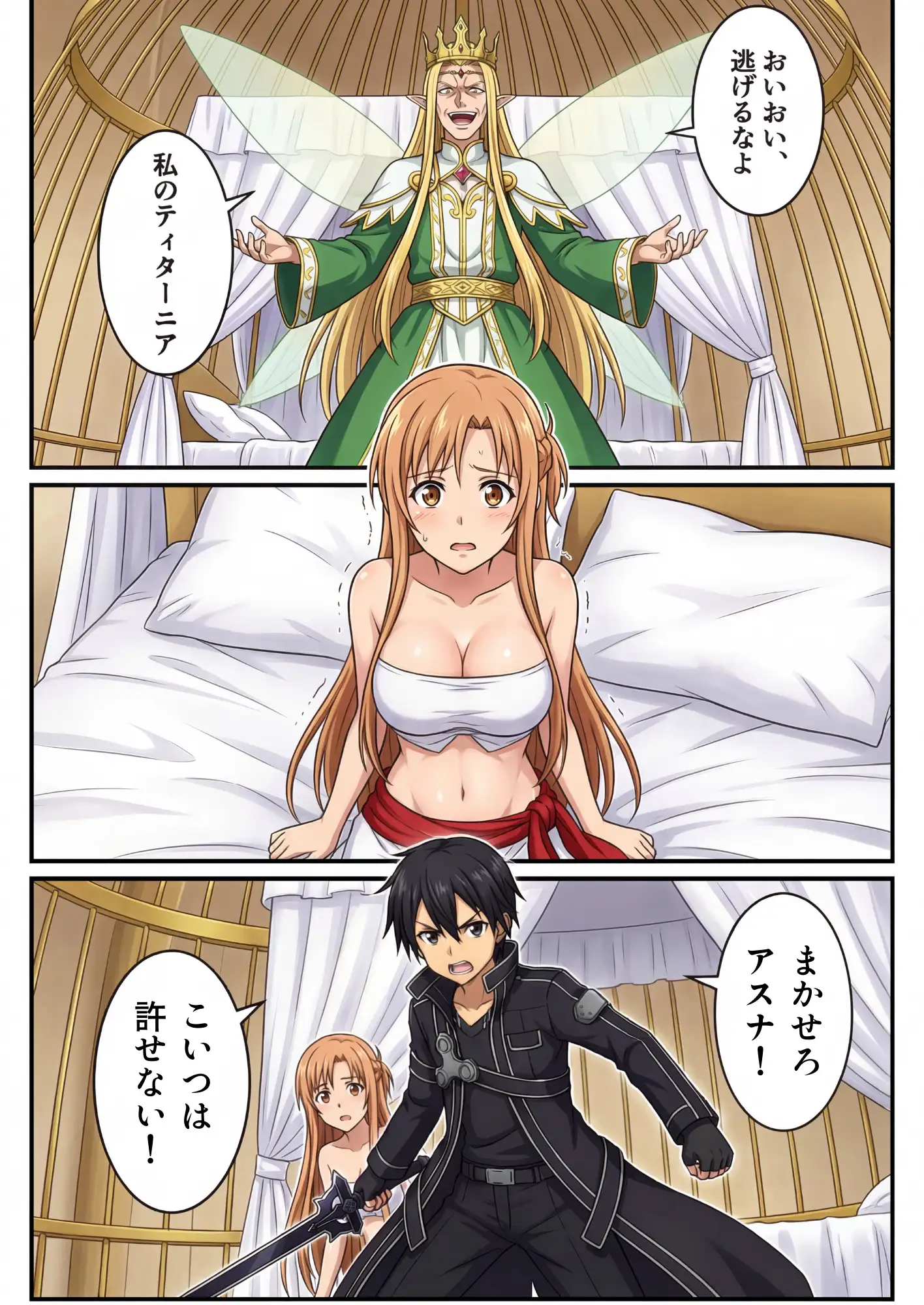 囚われたアスナ寝取られBADEND 4ページ