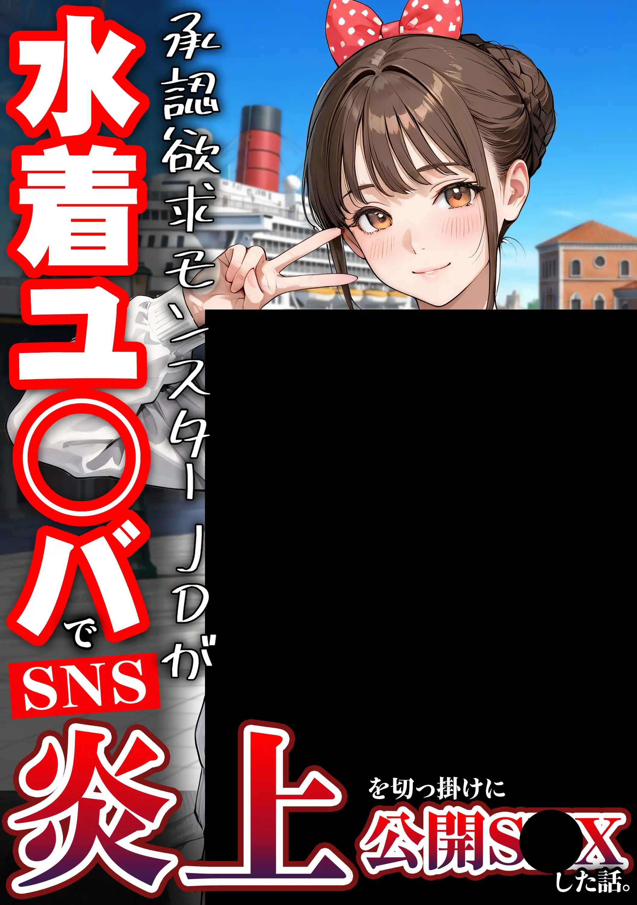 水着ユ○バ -承認欲求モンスターJDが、水着ユ○バでSNS炎上を切っ掛けにネット公開SEXした話- 2ページ