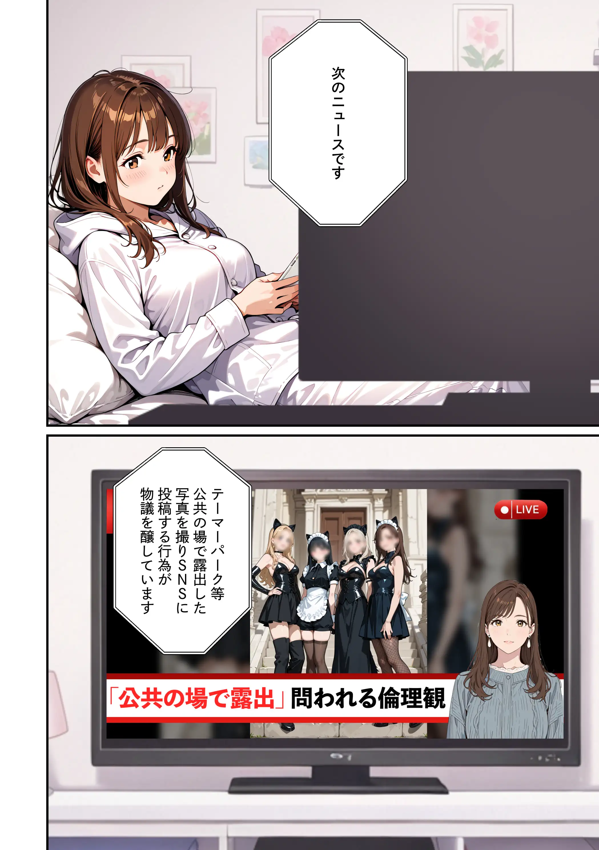 水着ユ○バ -承認欲求モンスターJDが、水着ユ○バでSNS炎上を切っ掛けにネット公開SEXした話- 32ページ