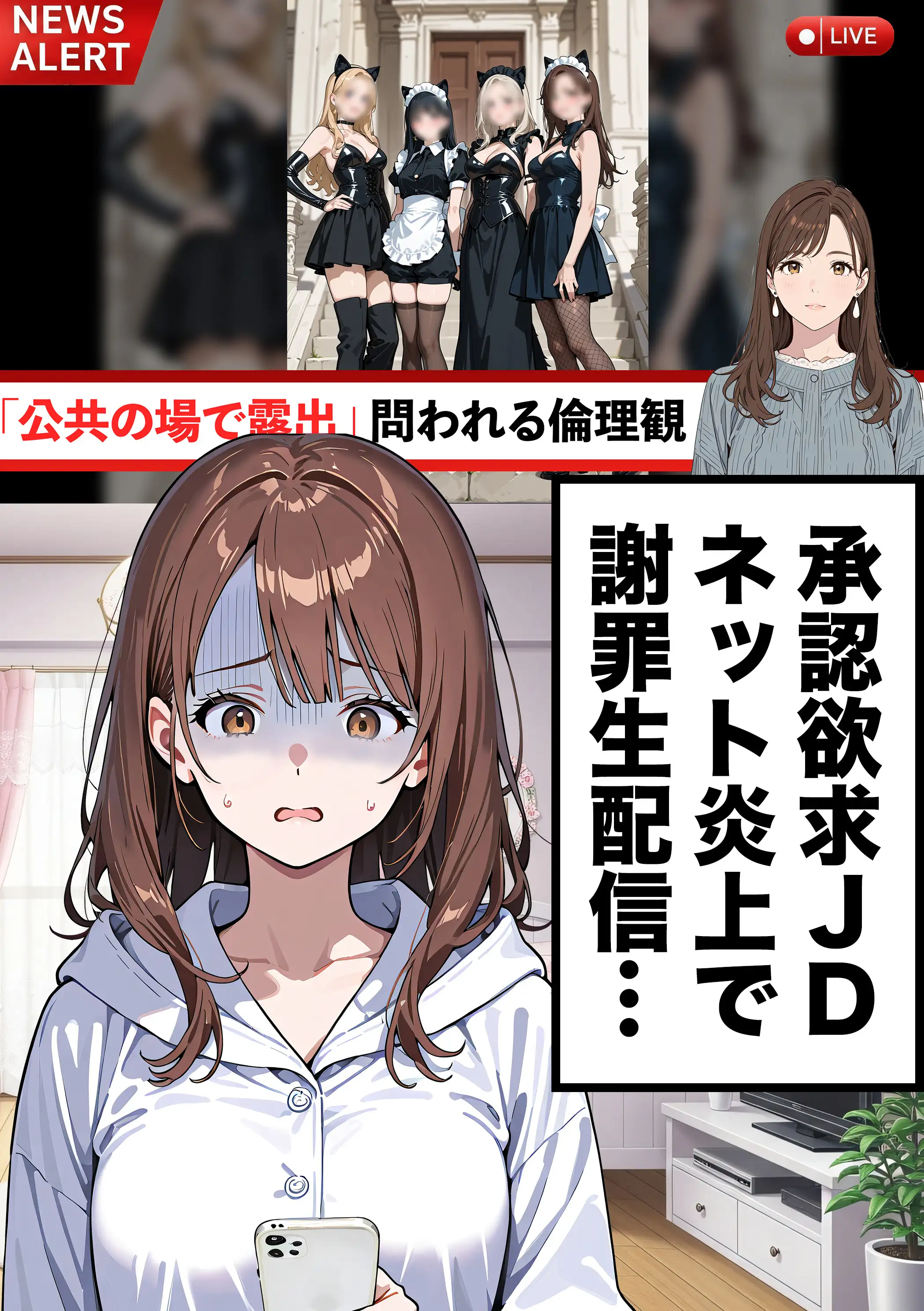 水着ユ○バ -承認欲求モンスターJDが、水着ユ○バでSNS炎上を切っ掛けにネット公開SEXした話- 73ページ