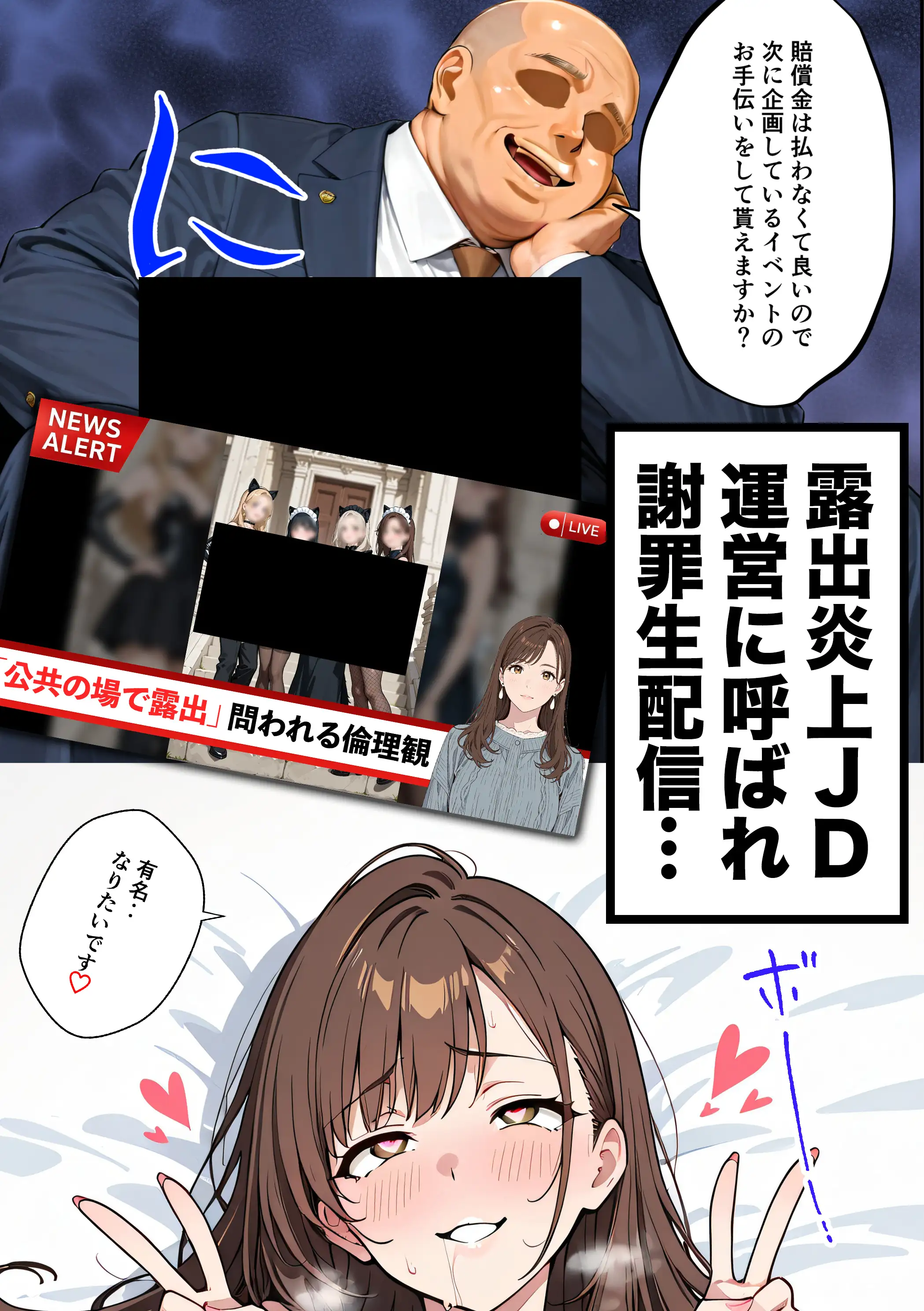 水着ユ○バ -承認欲求モンスターJDが、水着ユ○バでSNS炎上を切っ掛けにネット公開SEXした話- 77ページ