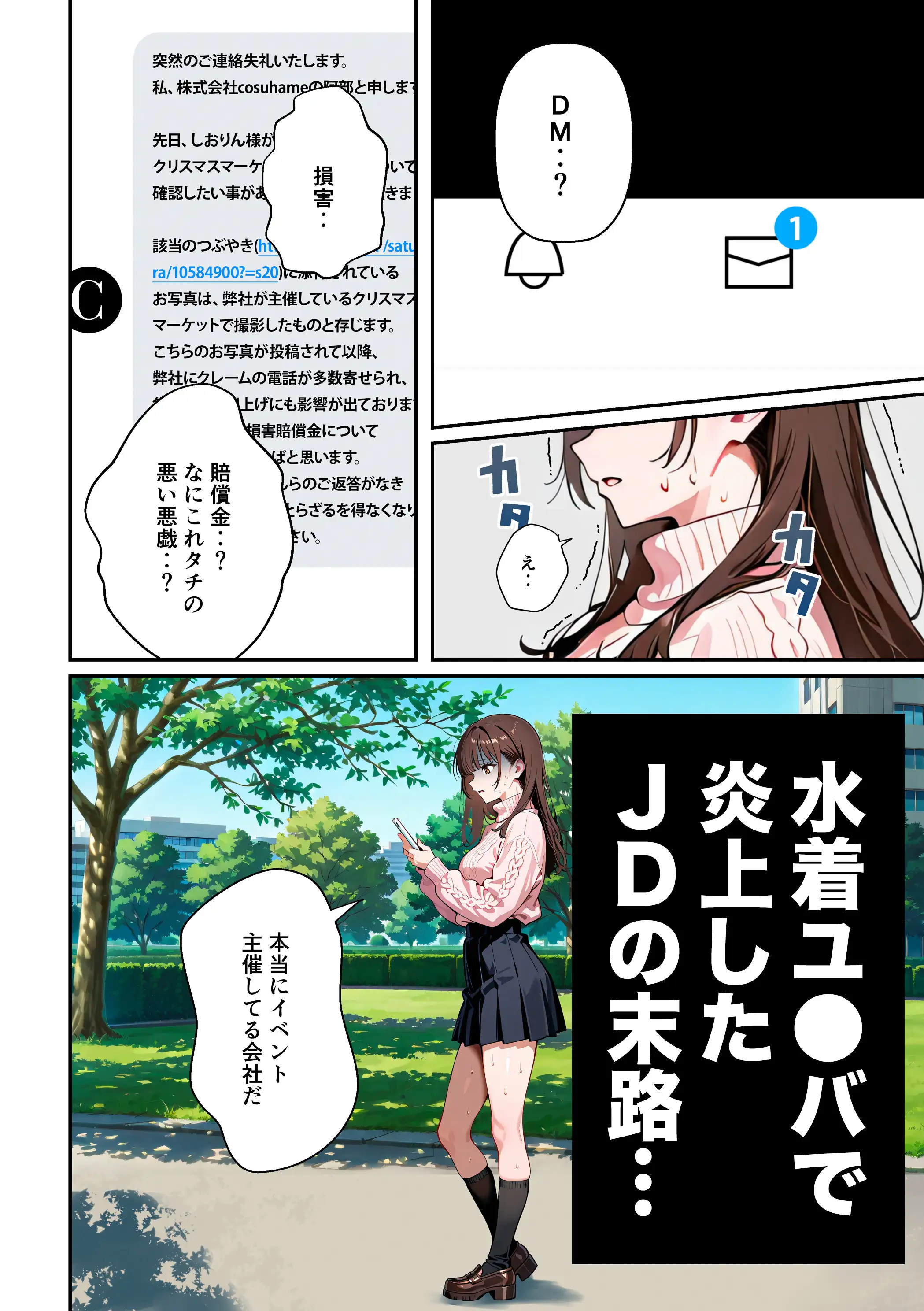 水着ユ○バ -承認欲求モンスターJDが、水着ユ○バでSNS炎上を切っ掛けにネット公開SEXした話- 117ページ