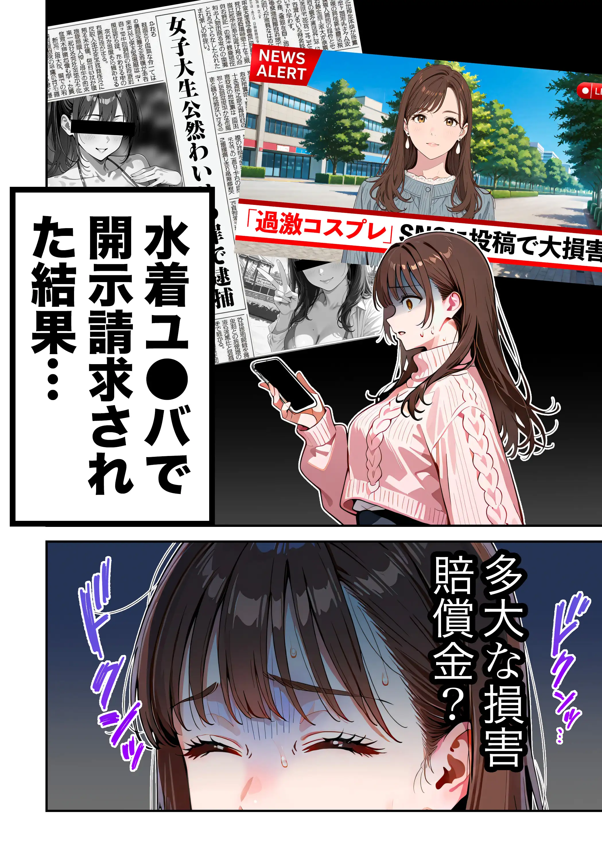 水着ユ○バ -承認欲求モンスターJDが、水着ユ○バでSNS炎上を切っ掛けにネット公開SEXした話- 118ページ