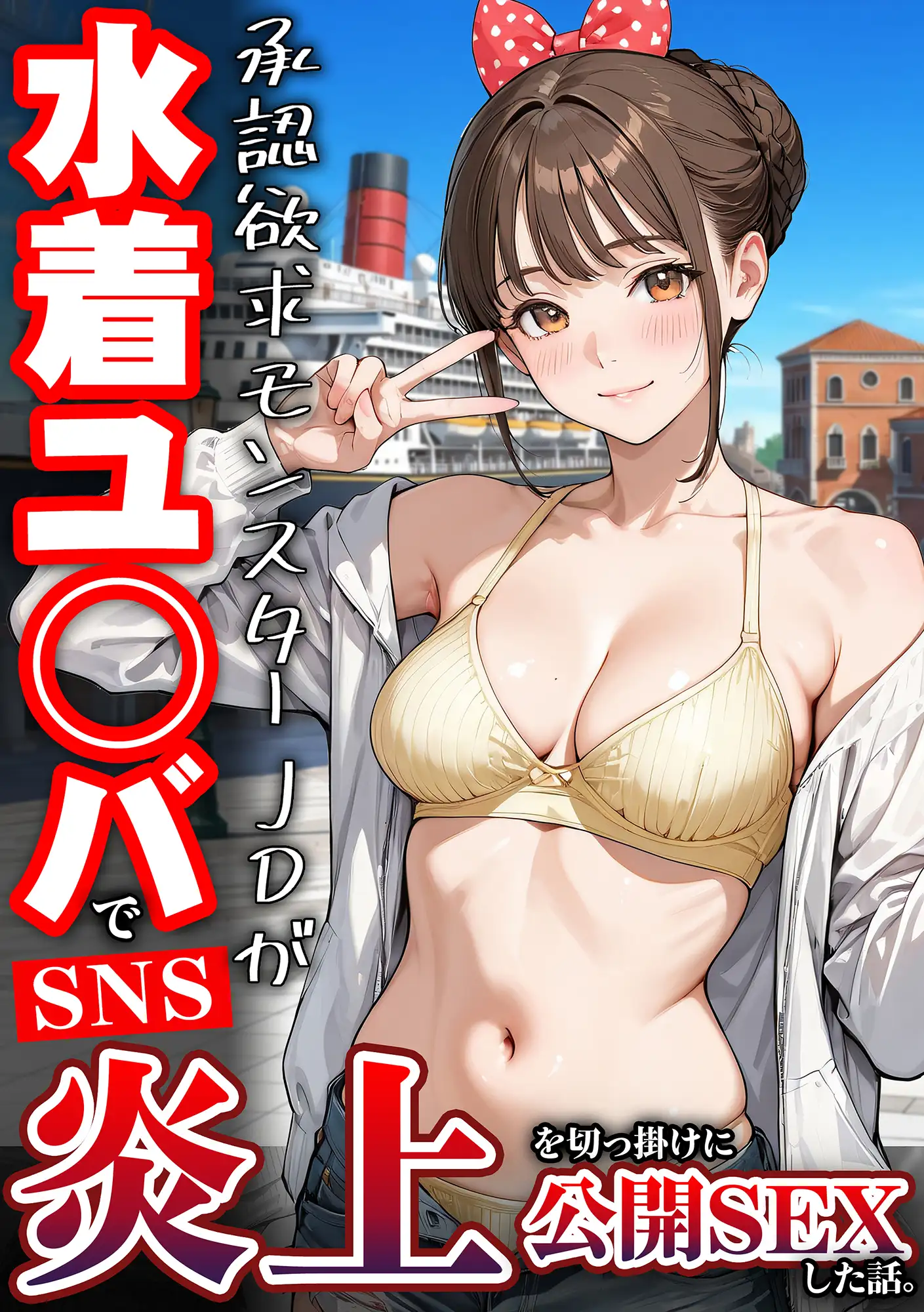 水着ユ○バ -承認欲求モンスターJDが、水着ユ○バでSNS炎上を切っ掛けにネット公開SEXした話- 123ページ