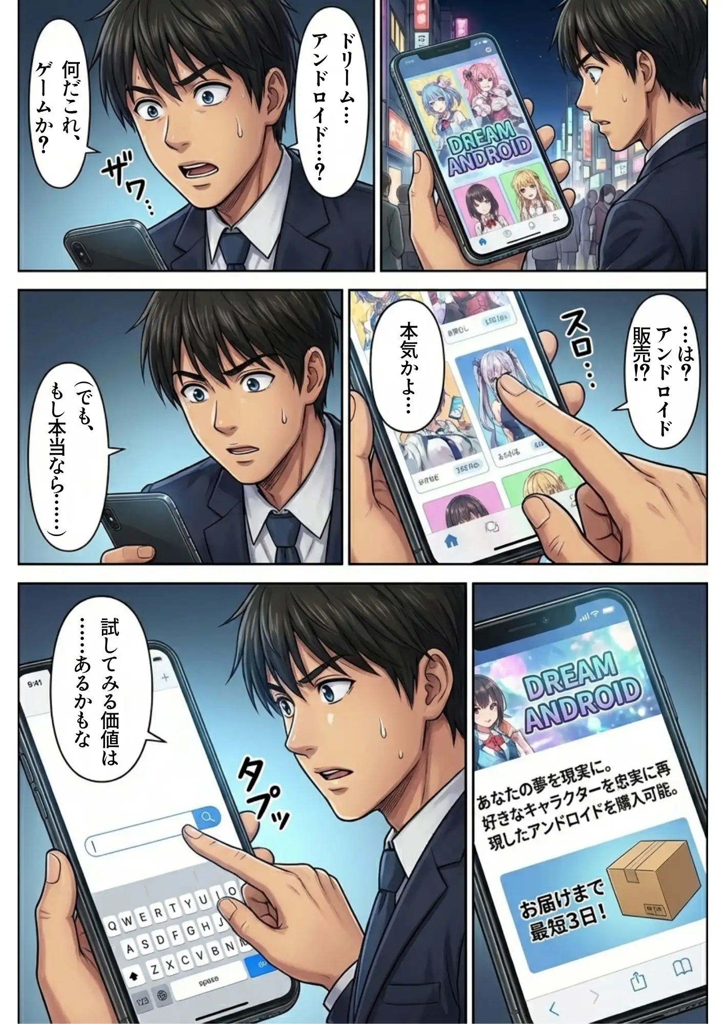 ドリームアンドロイド1話 水原千鶴 2ページ