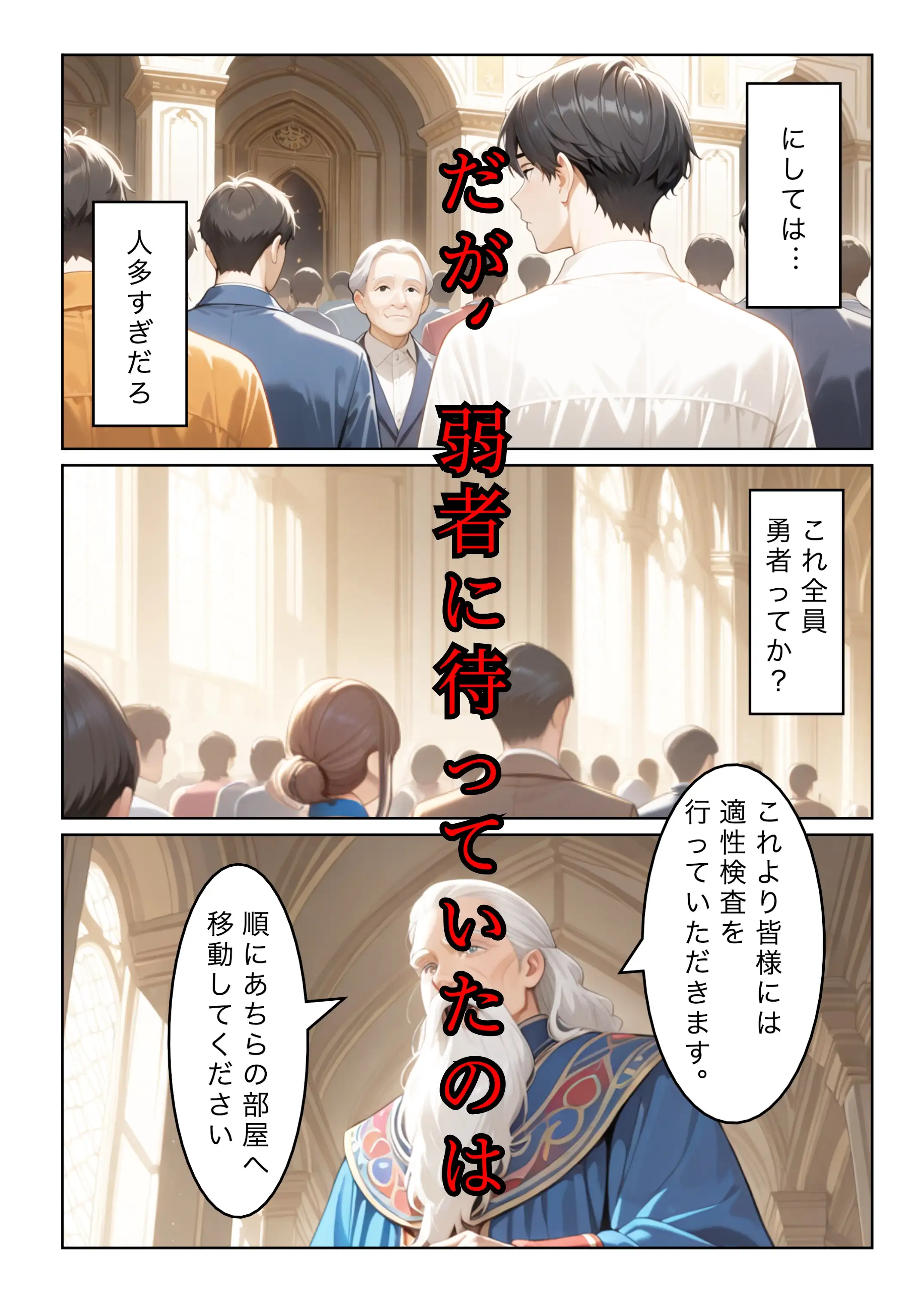 勇者選抜で見捨てられた俺のスキル《発汗》実は全能力を奪う《体液吸収》最凶チートでした。【総集編1〜4話】 2ページ