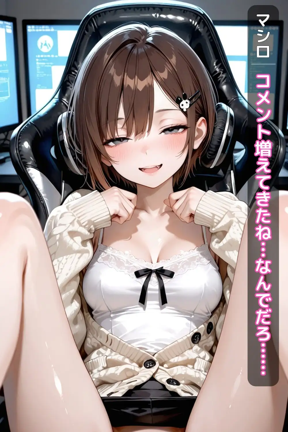 綾瀬真白のV配信で公開するね（3話パック）【地下アイドル】【枕営業】【魔法のオナホ】【CDZ】 8ページ