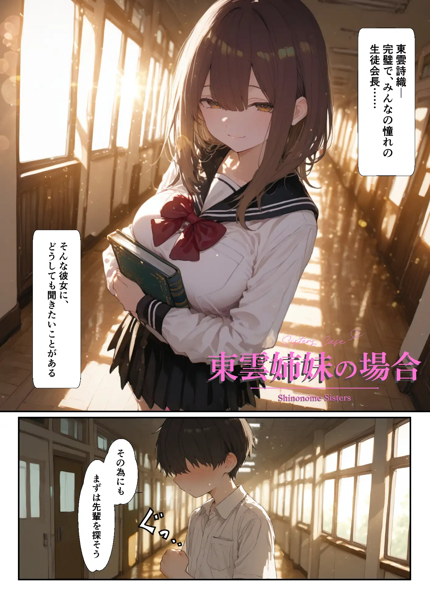 東雲姉妹の場合 - シコ許可もらおうとしたら、えっちな展開になる話 2ページ