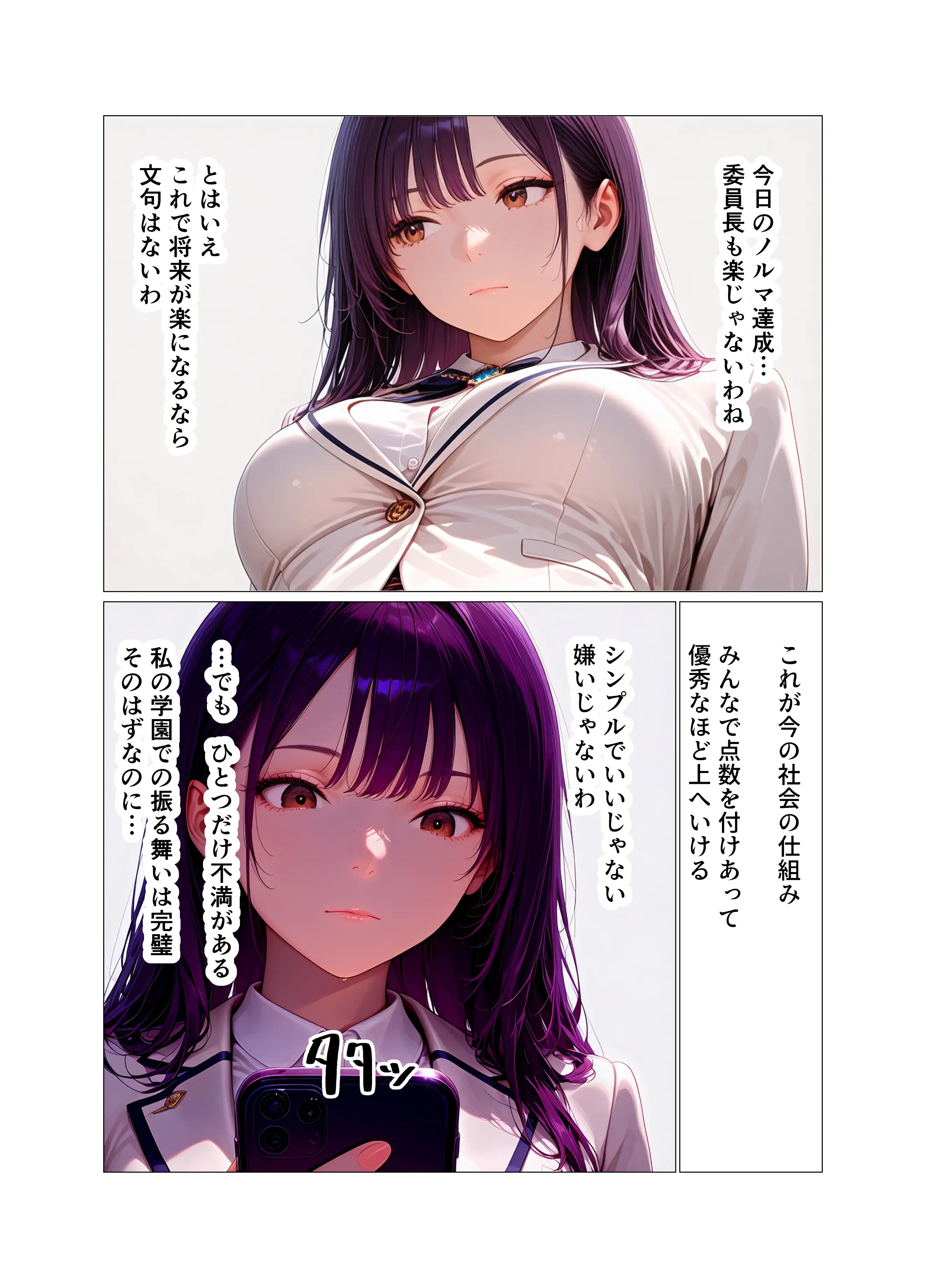 巨乳委員長快楽堕ち〜理性のログアウト〜 4ページ