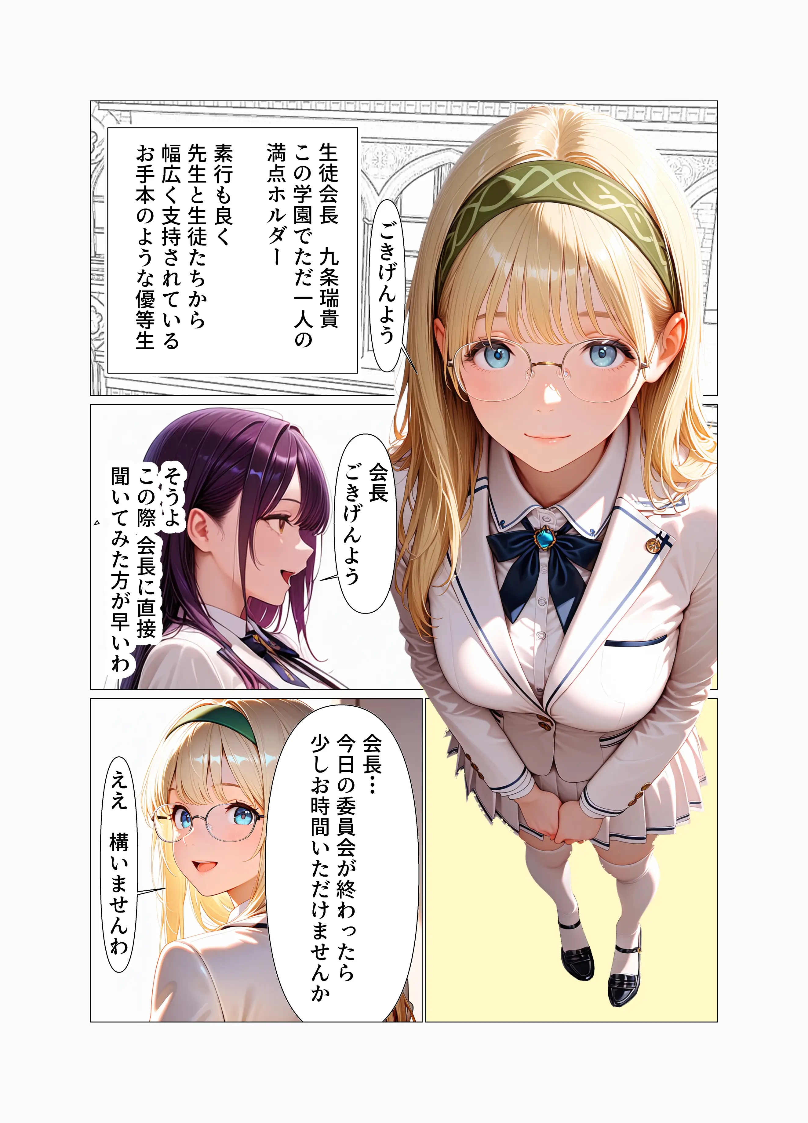 巨乳委員長快楽堕ち〜理性のログアウト〜 6ページ