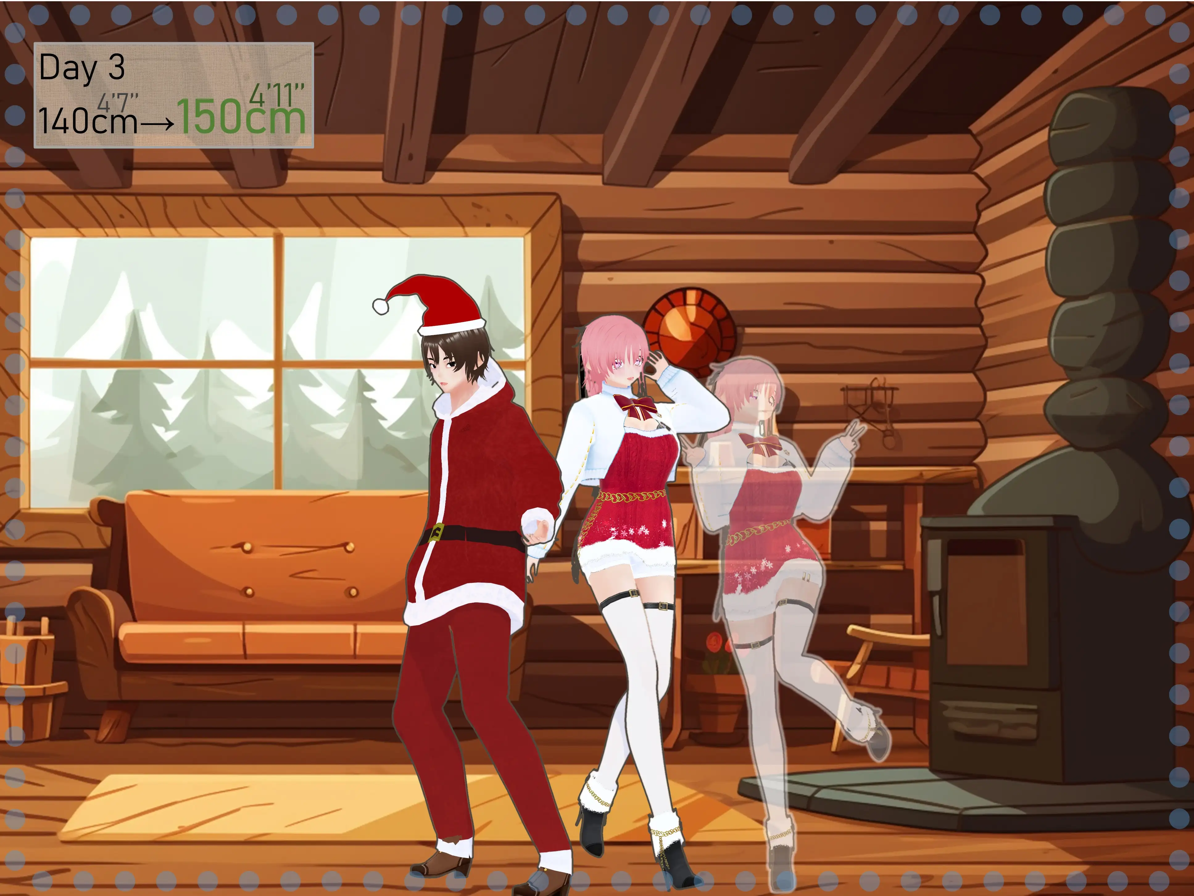 女子だけデカく 男子を追い抜く 成長音〜サンタ編〜 19ページ