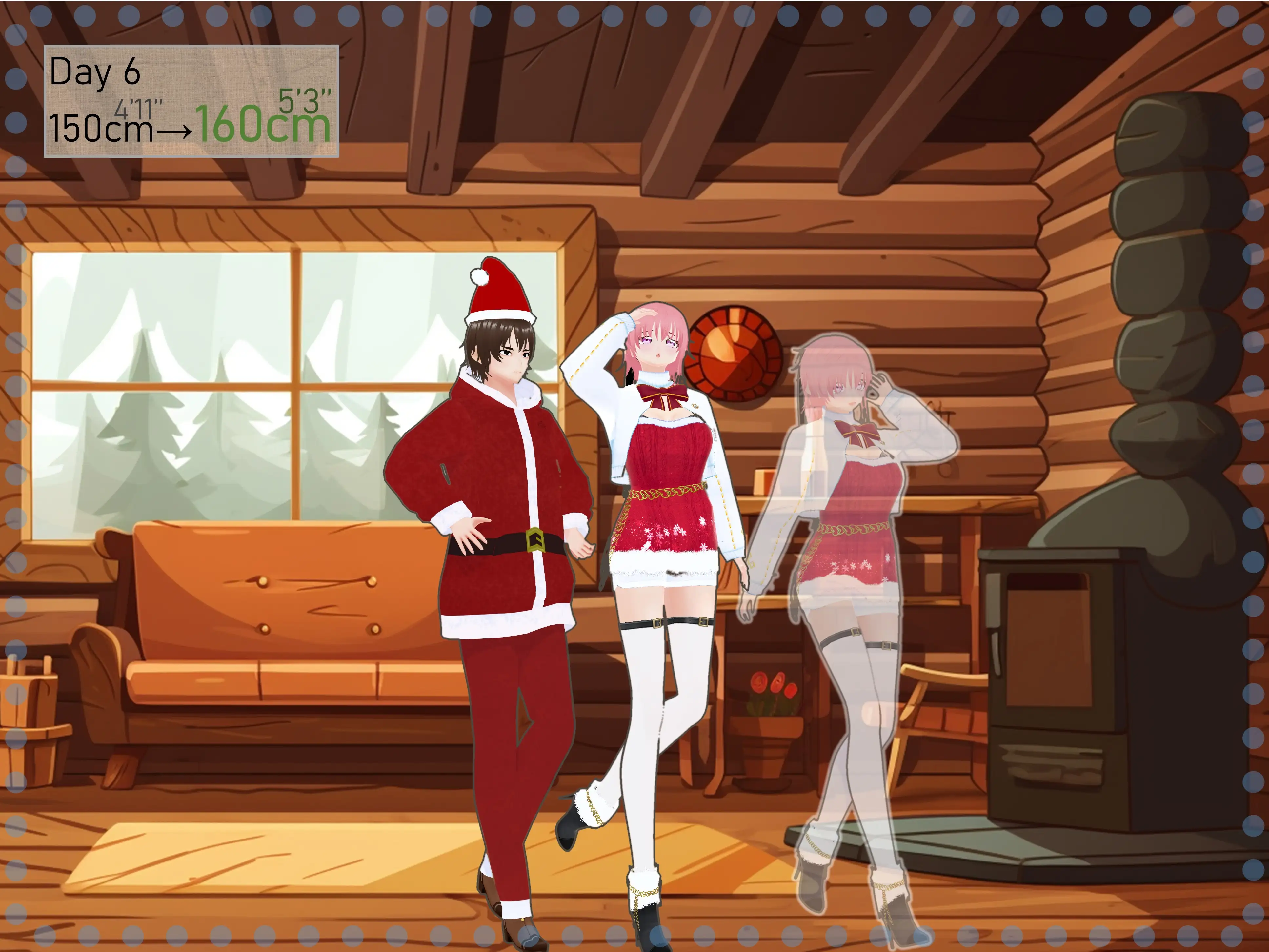 女子だけデカく 男子を追い抜く 成長音〜サンタ編〜 26ページ