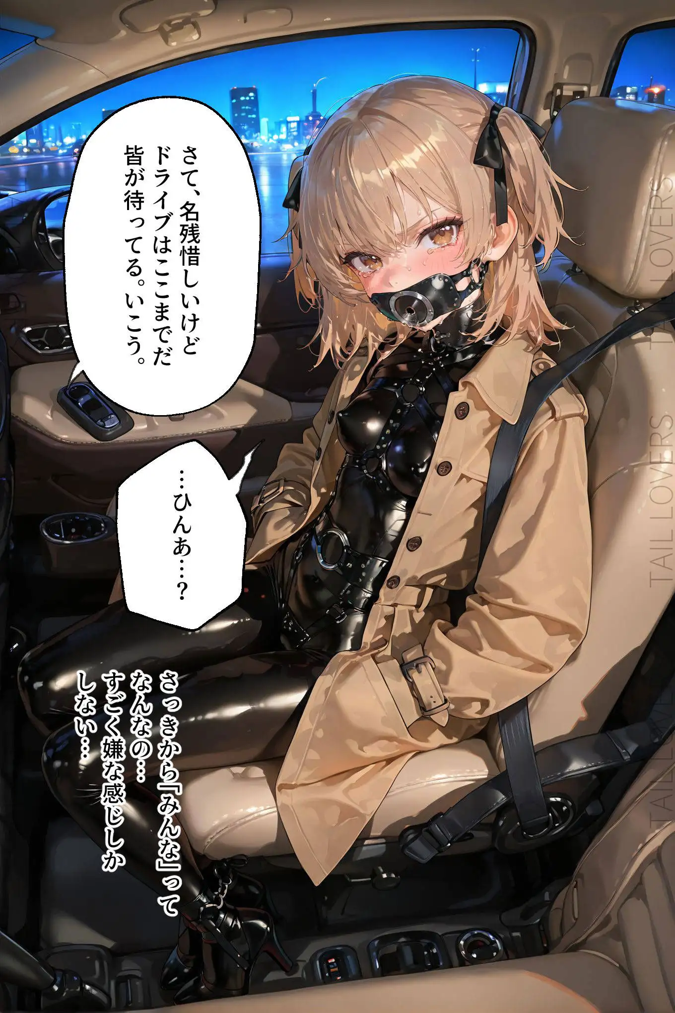 ドMラバースーツ女子の飼い方2｜遠隔バイブ散歩＆屋外排泄編 10ページ