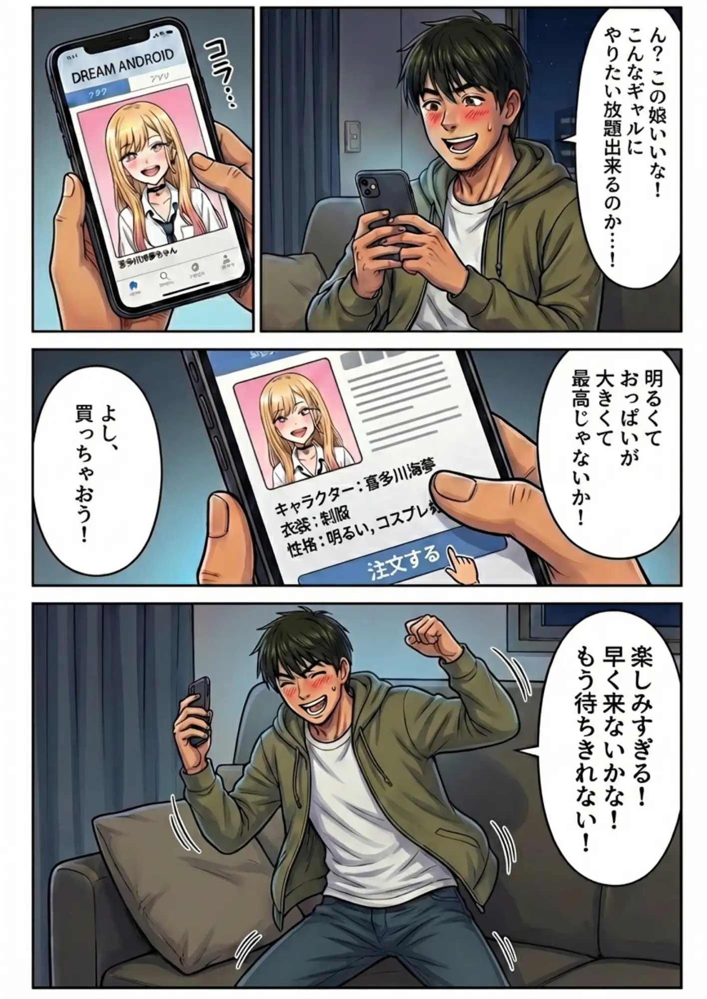 ドリームアンドロイド3話 喜多川海夢 3ページ