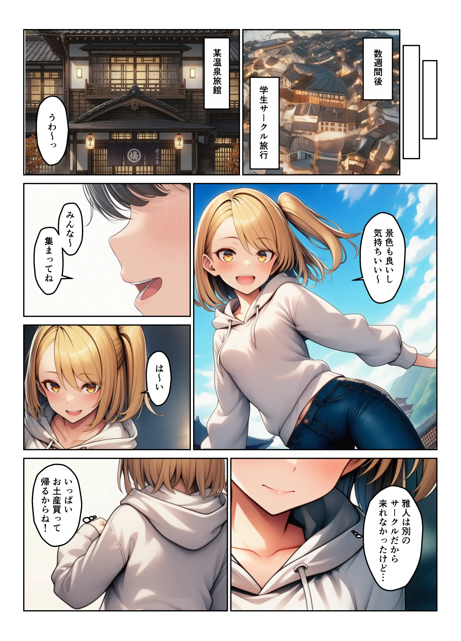 ギャル彼女寝取られ 最愛の彼女はサークルの旅行で寝取られていた 8ページ