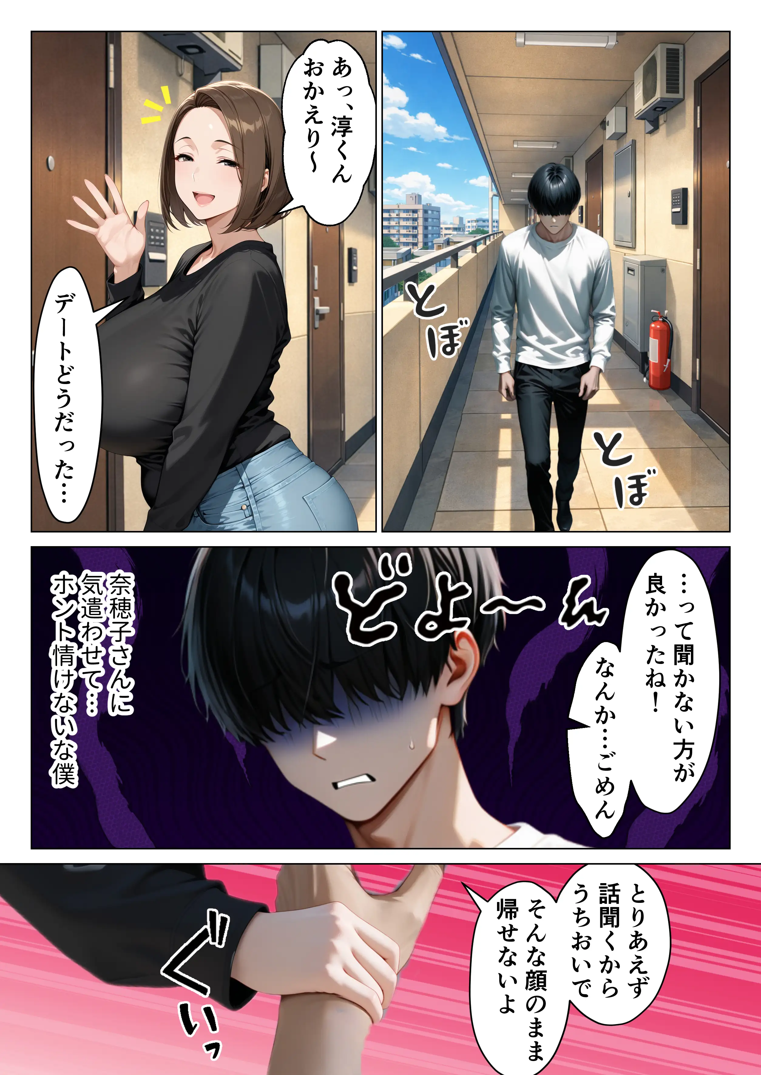 僕のデカチンコンプレックスを克服するため隣家のむちむち人妻と本気セックスします！ 6ページ