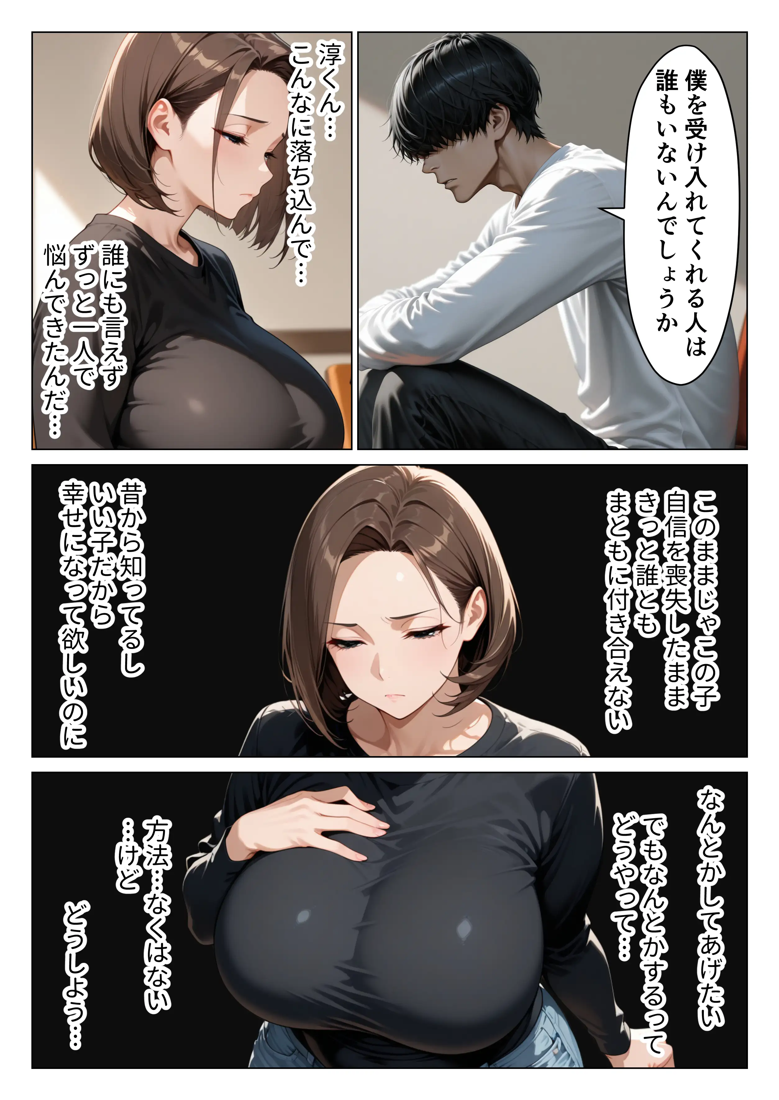 僕のデカチンコンプレックスを克服するため隣家のむちむち人妻と本気セックスします！ 10ページ