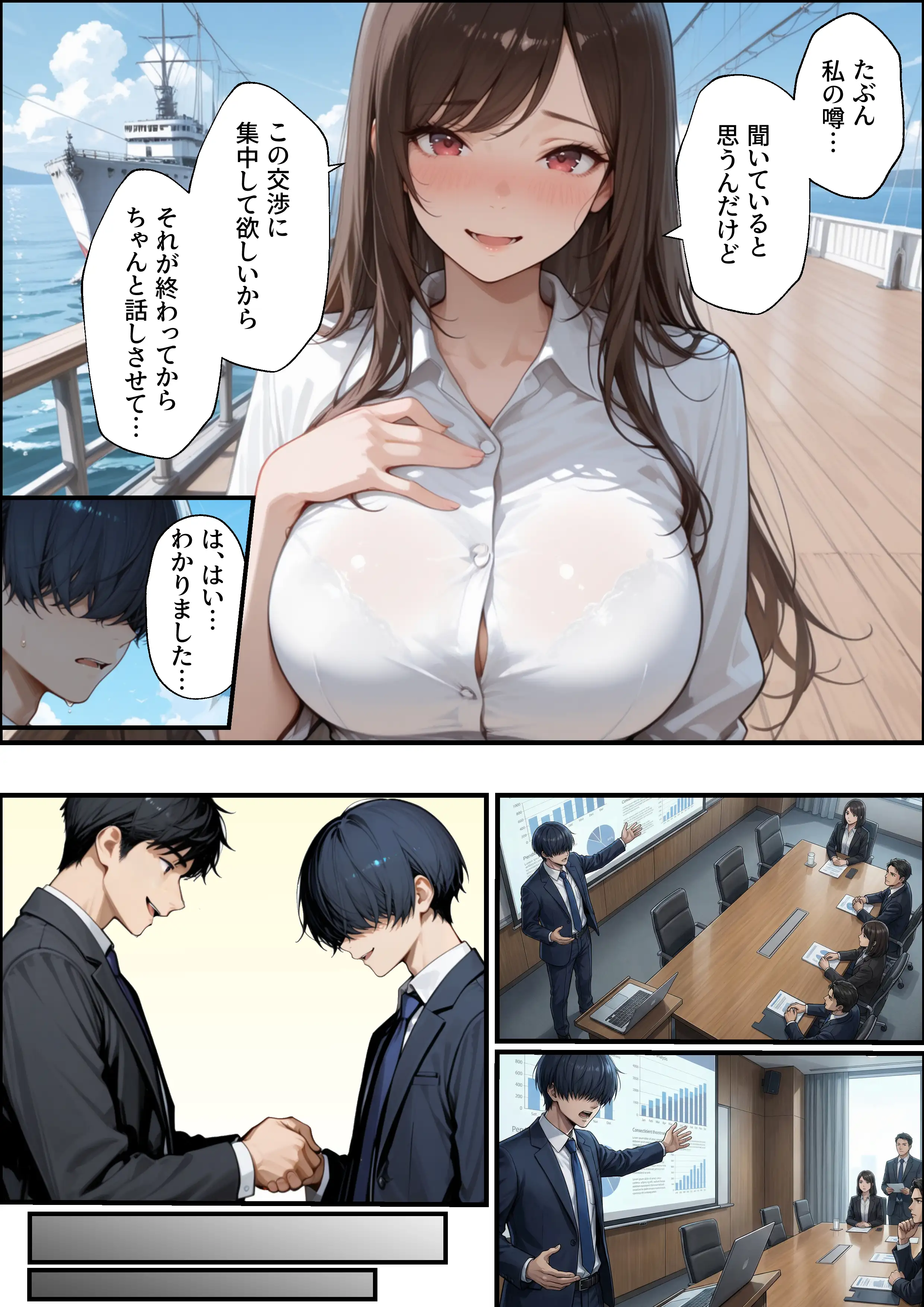 職場の先輩爆乳OLと禁断の温泉一泊 19ページ