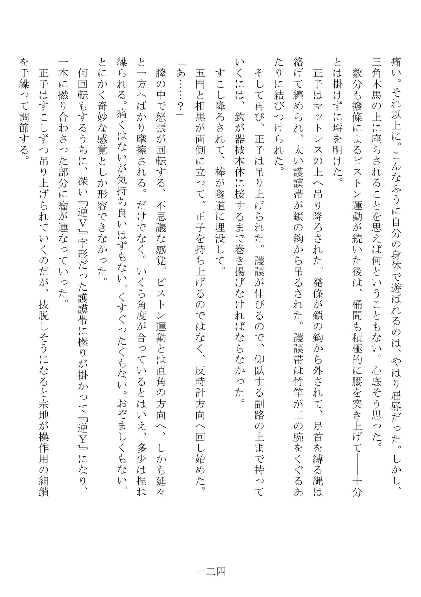 昭和隷淫記 贄花二輪  合気道娘の入淫痴凌篇 125ページ