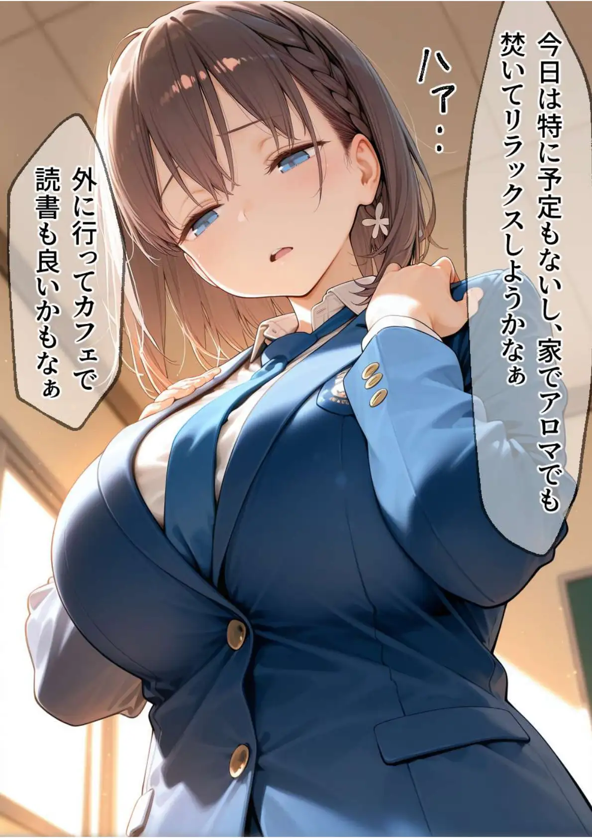 媚薬入りアロマで子宮にキス「先生、これってマッサージですか?」無謀にもイかされまくる話〜巨乳女子〇生編〜 1ページ