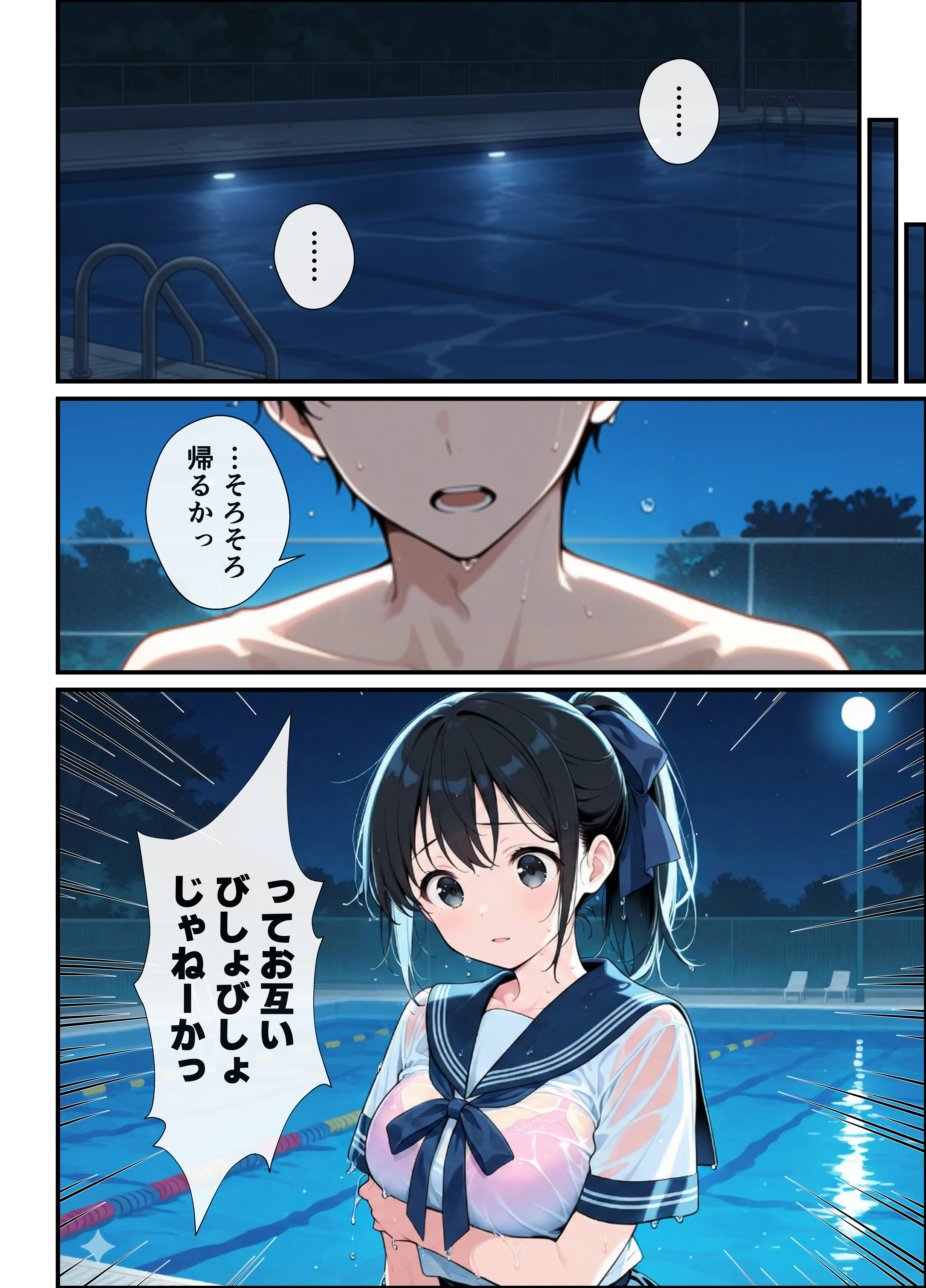 純粋清楚妹のブラ透け事件から、学校で家でと連続甘々中出し懇願SEXした話 16ページ