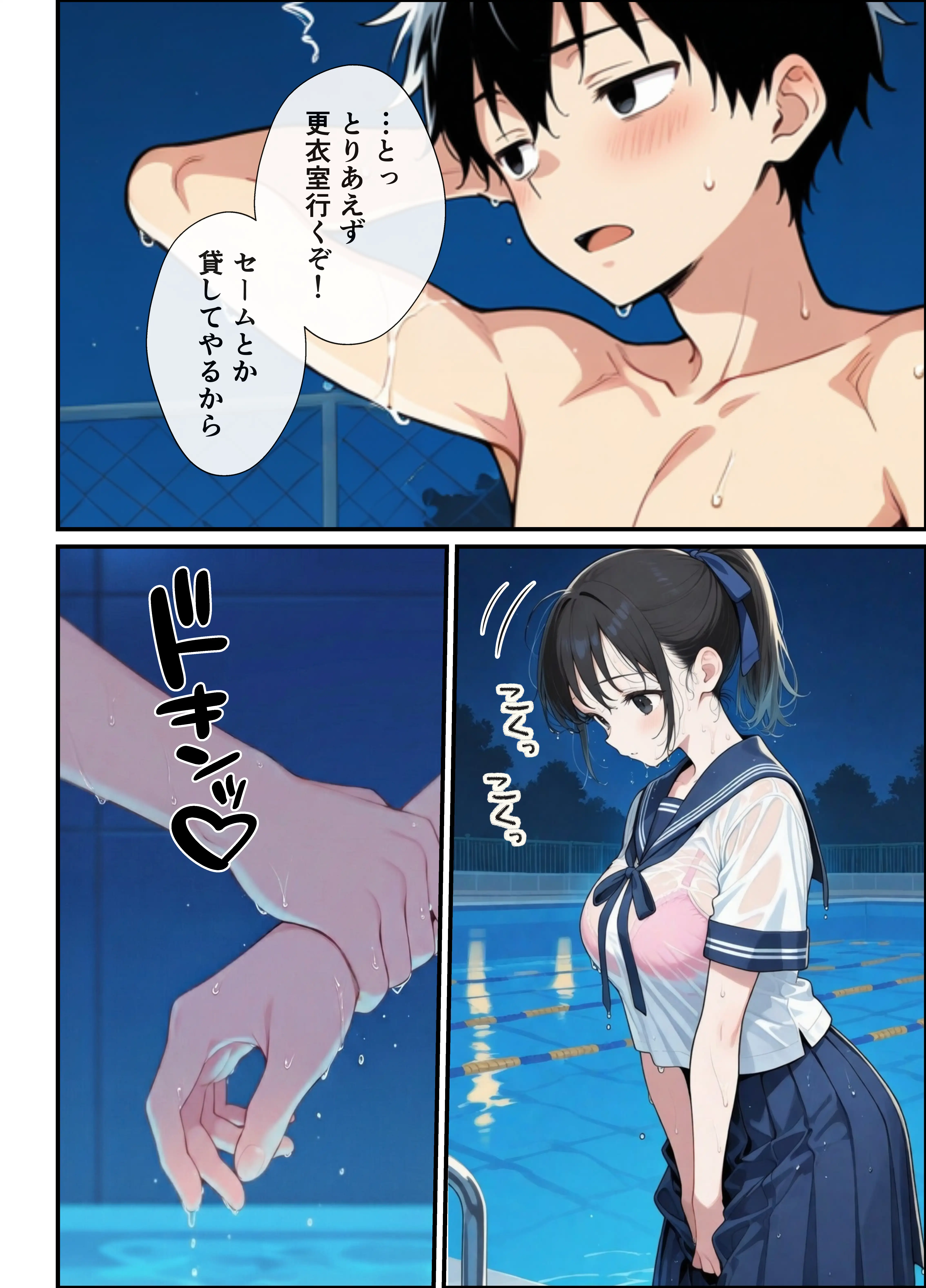 純粋清楚妹のブラ透け事件から、学校で家でと連続甘々中出し懇願SEXした話 18ページ