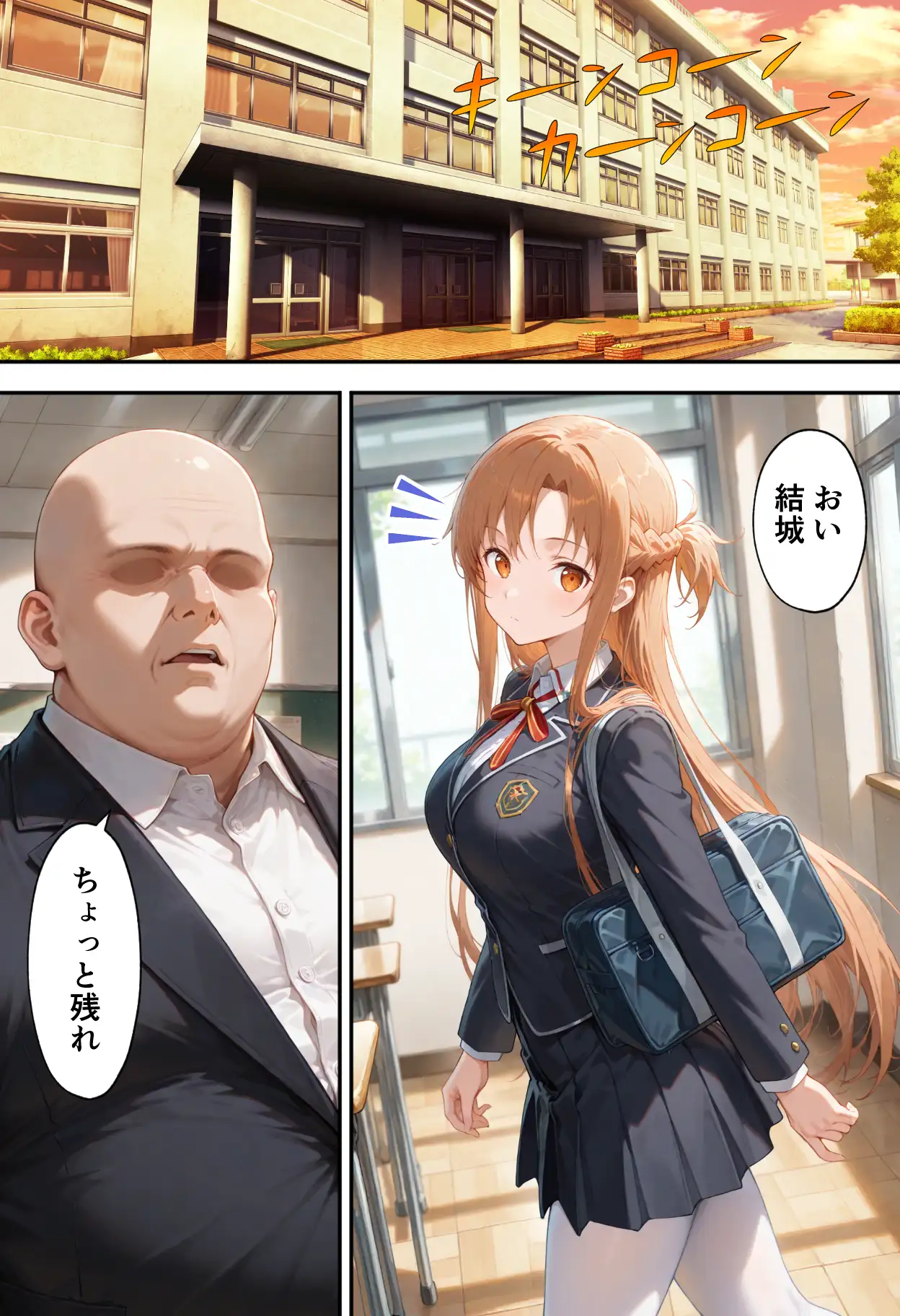 弱みを握られた俺の彼女が寝取られ堕ちるまで アスナ編 4ページ