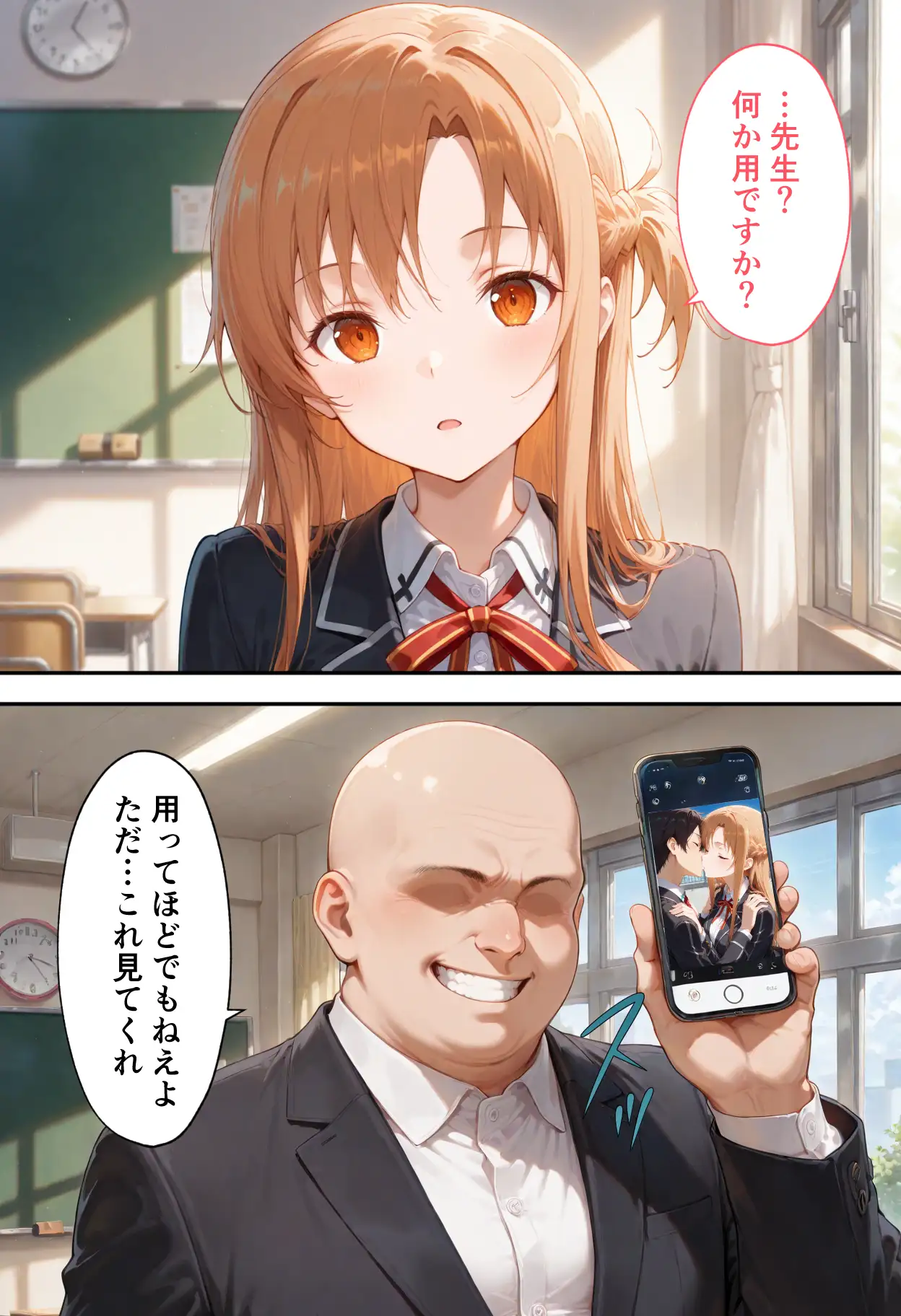 弱みを握られた俺の彼女が寝取られ堕ちるまで アスナ編 5ページ