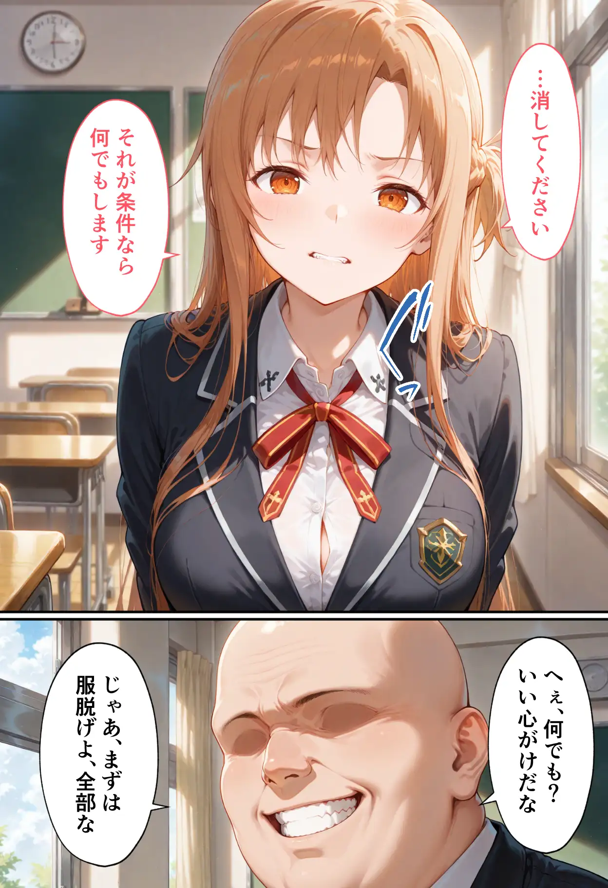 弱みを握られた俺の彼女が寝取られ堕ちるまで アスナ編 7ページ