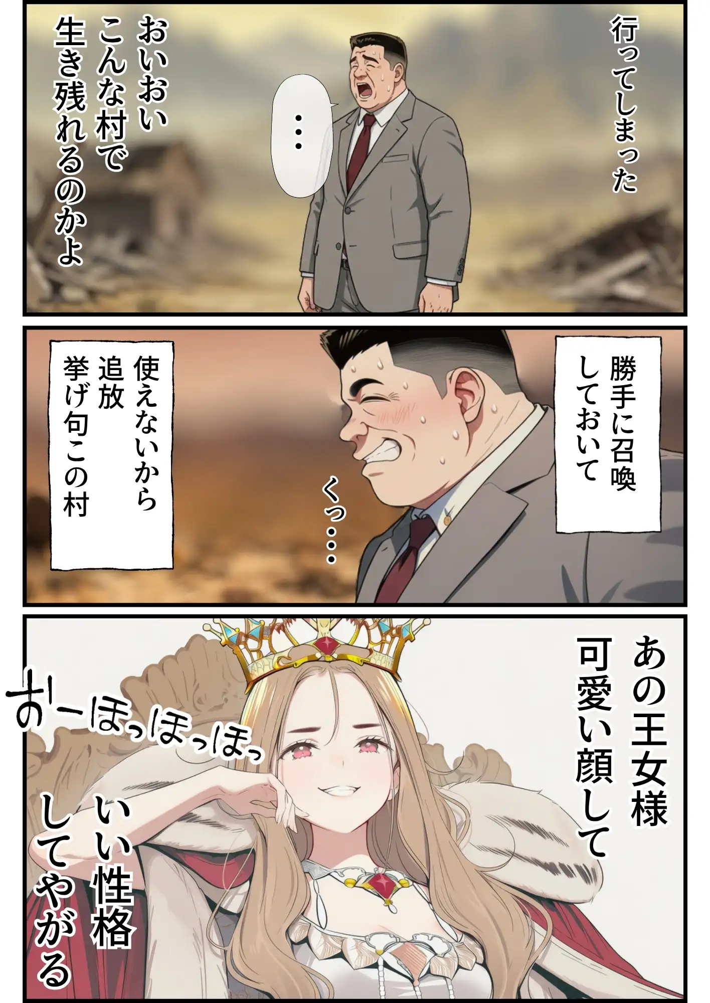 【異世界召喚】追放された種付けおじさん、辺境でハーレム悪徳領主になる 24ページ
