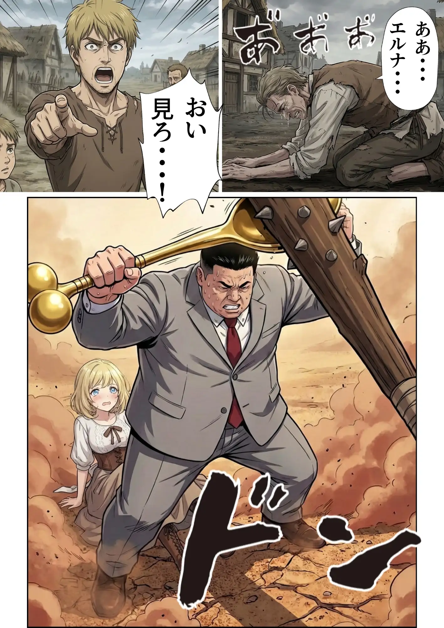 【異世界召喚】追放された種付けおじさん、辺境でハーレム悪徳領主になる 35ページ
