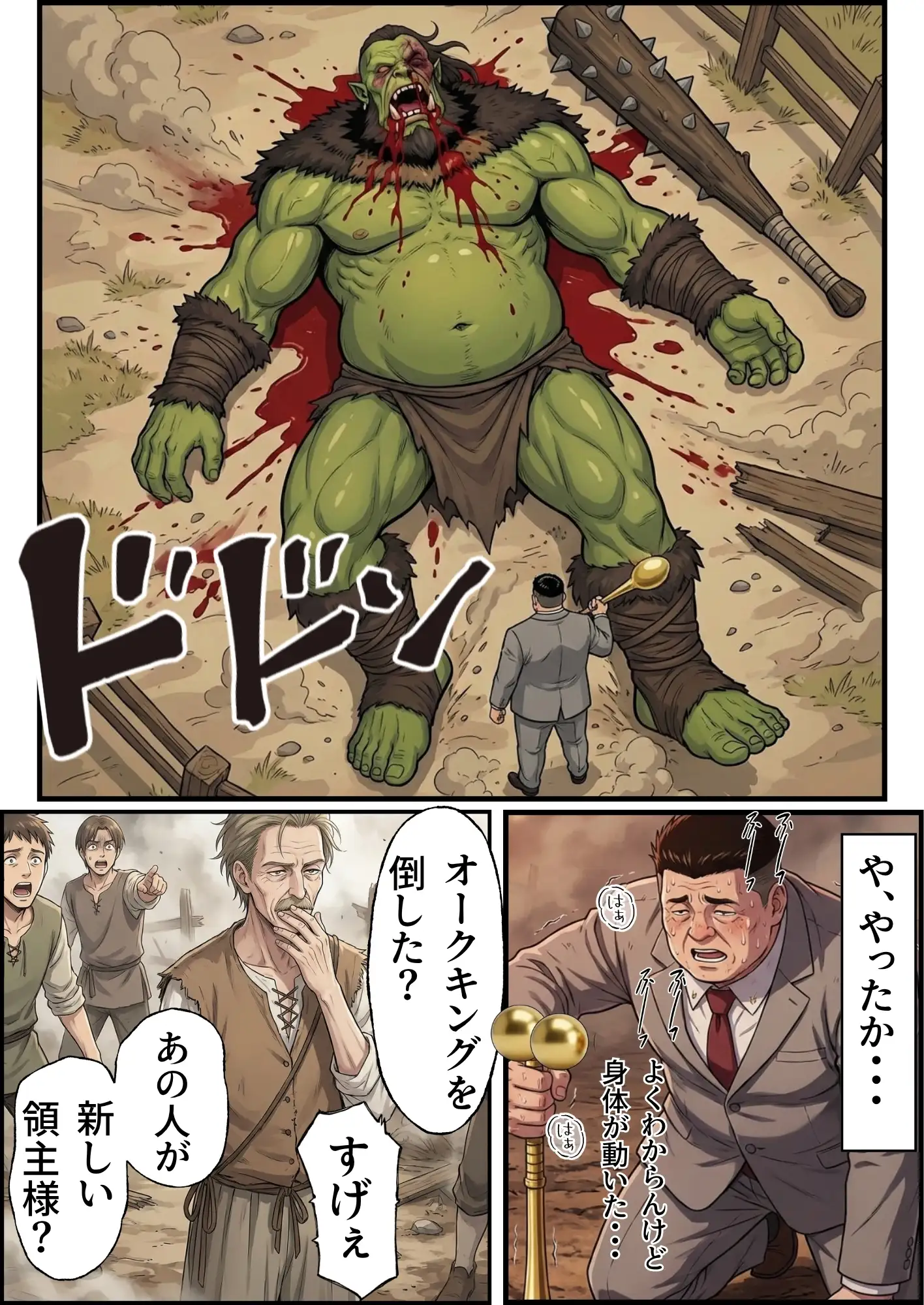 【異世界召喚】追放された種付けおじさん、辺境でハーレム悪徳領主になる 40ページ