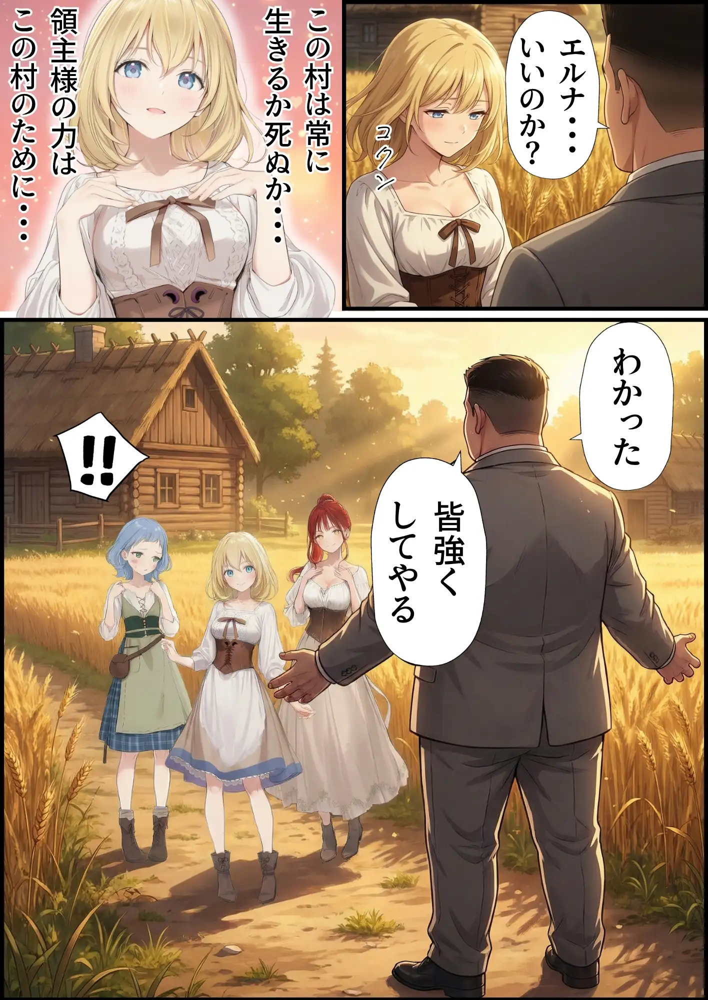 【異世界召喚】追放された種付けおじさん、辺境でハーレム悪徳領主になる 77ページ